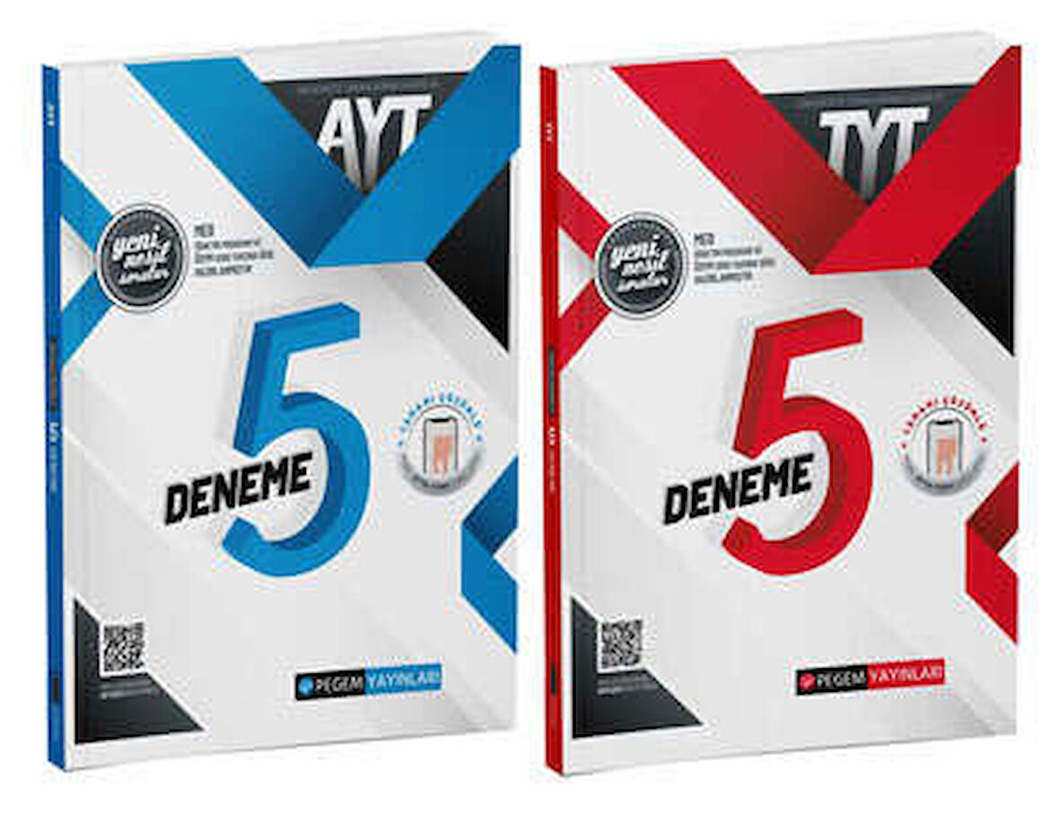 Pegem Akademi TYT 5 Deneme - AYT 5 Deneme