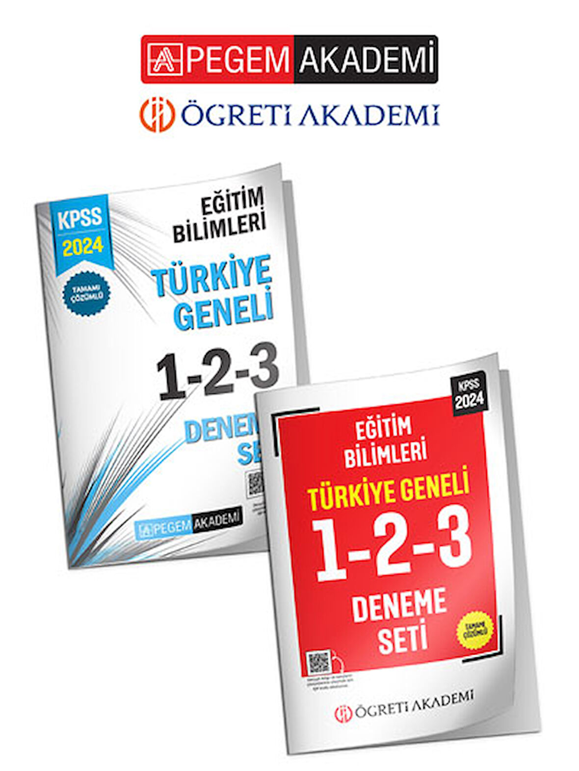 PEGEM AKADEMİ 2024 KPSS Eğitim Bilimleri Tamamı Çözümlü Türkiye Geneli 1-2-3 + Öğreti Akademi 2024 K