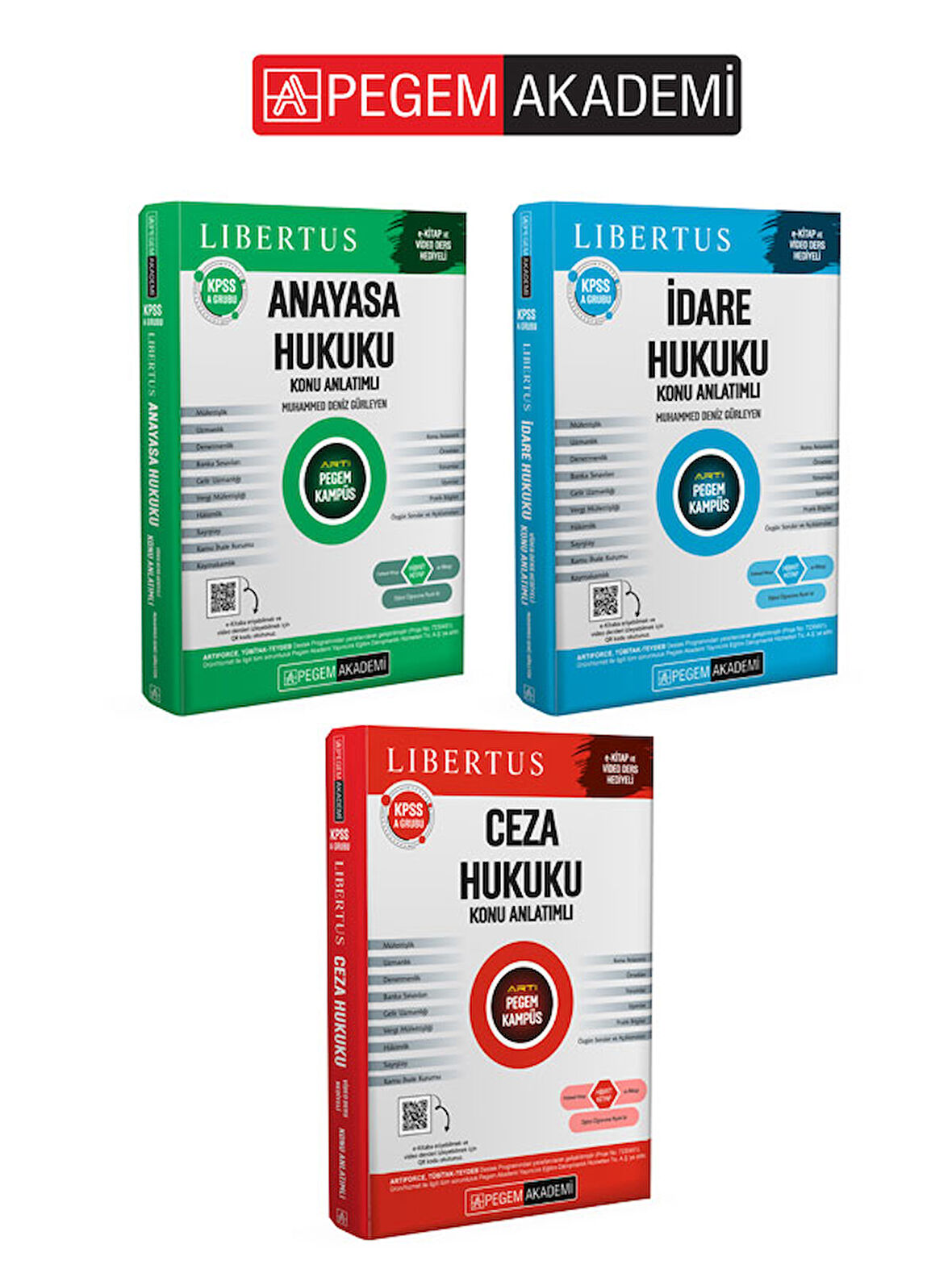 PEGEM AKADEMİ KPSS A Grubu Kamu Hukuku Konu Anlatımlı Seti - 3 Kitap