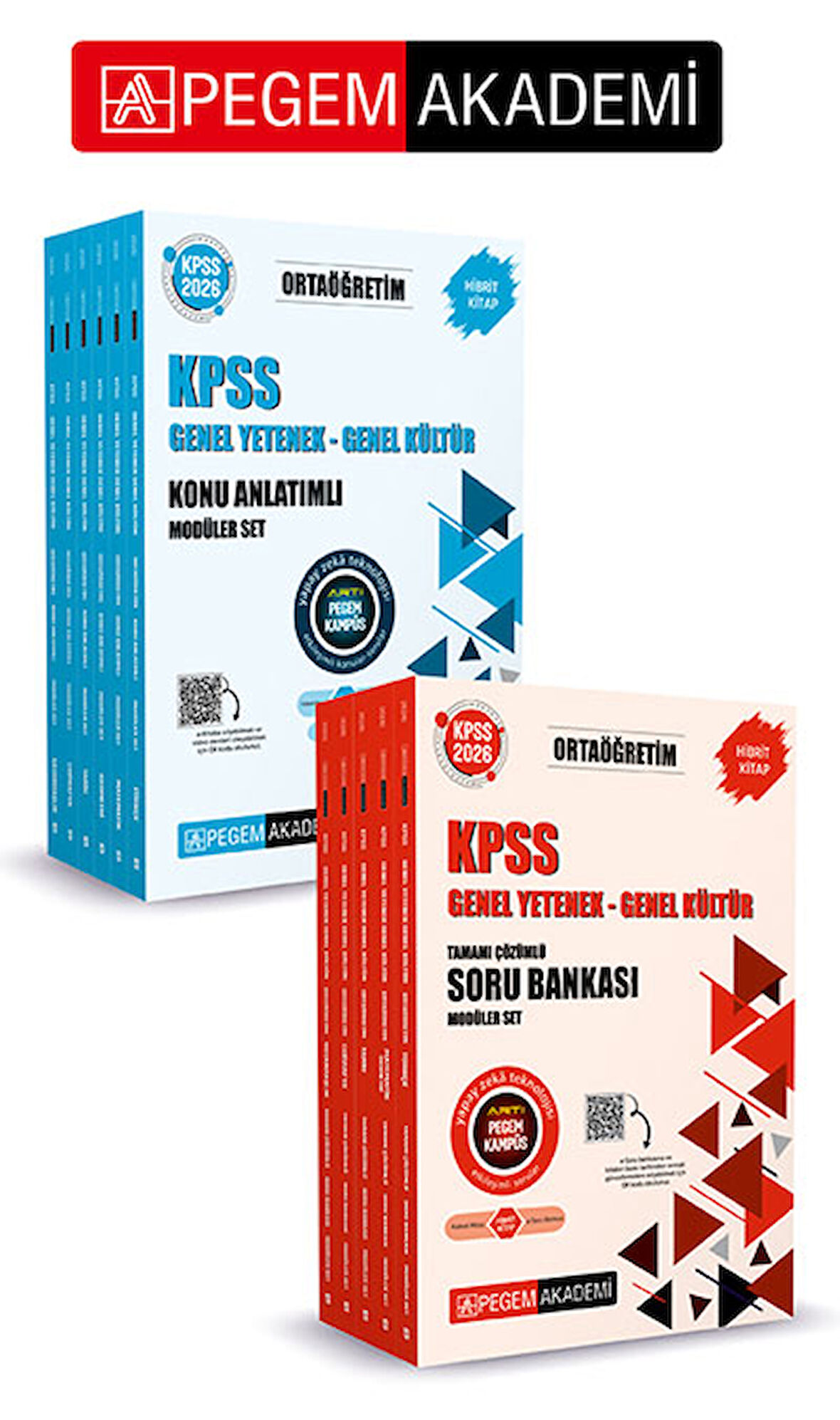 PEGEM AKADEMİ 2026 KPSS Ortaöğretim Genel Yetenek Genel Kültür Konu Anlatımlı Modüler Set (6 Kitap) 