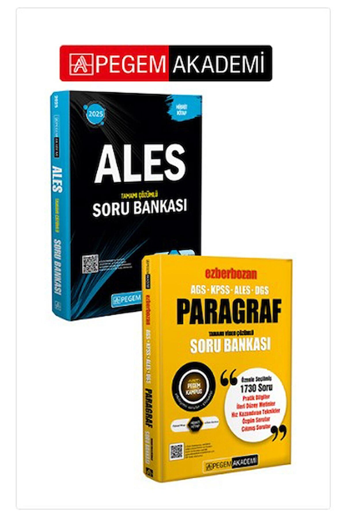 PEGEM AKADEMİ 2025 ALES Tamamı Çözümlü Soru Bankası + AGS-KPSS-ALES-DGS Ezberbozan Paragraf Tamamı V
