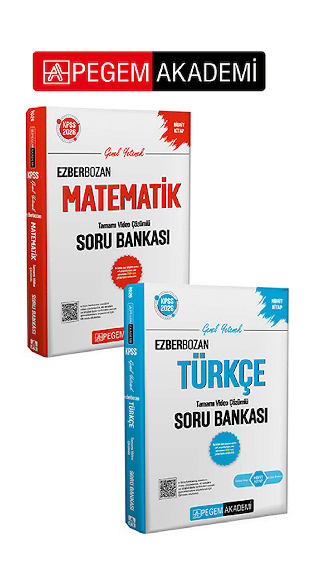PEGEM AKADEMİ  2026 Kpss Genel Yetenek Türkçe + Matematik EzberbozanTamamı Video Çözümlü Soru Bankas