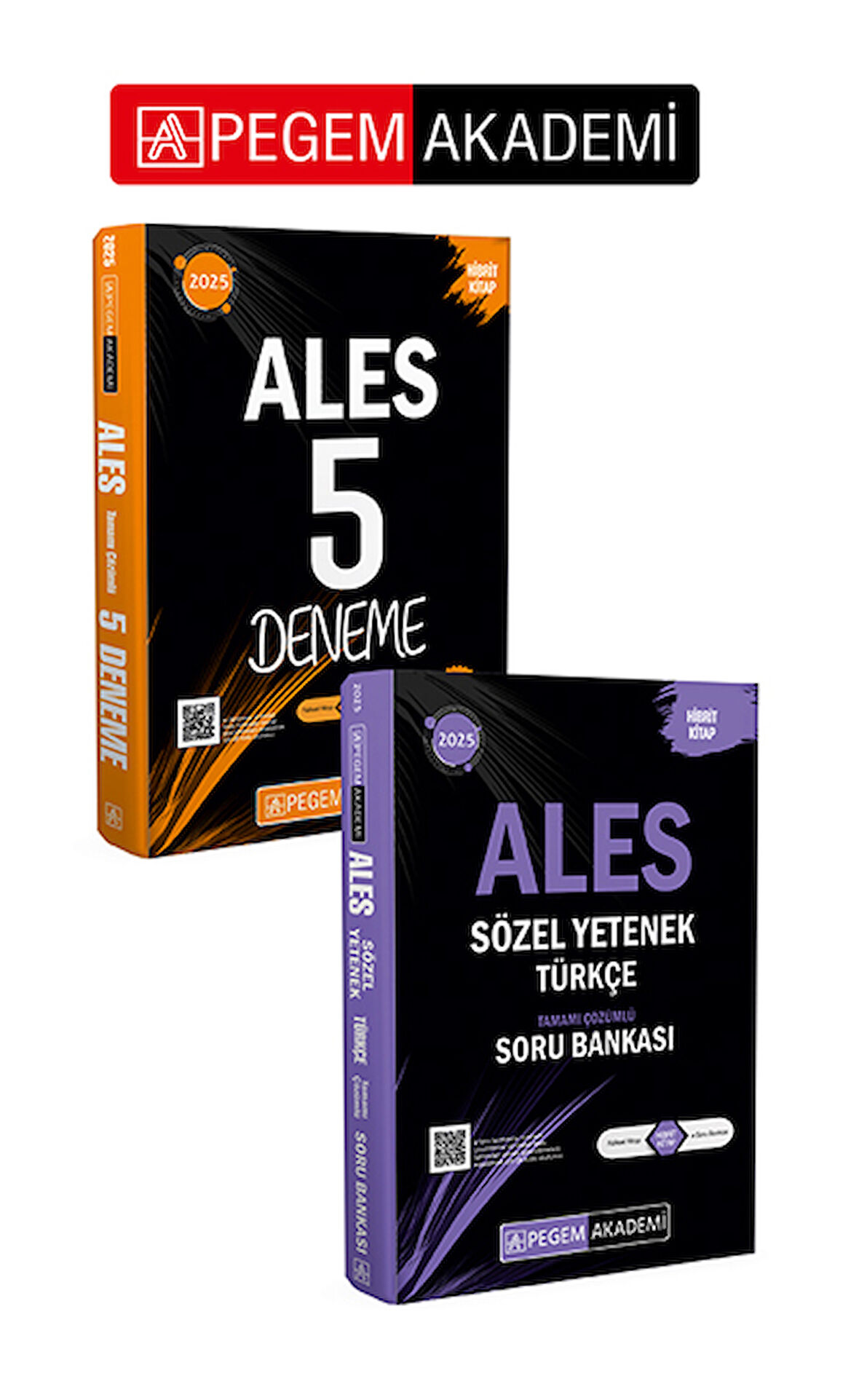 PEGEM AKADEMİ 2025 ALES Türkçe Sözel Yetenek Tamamı Çözümlü Soru Bankası  + 2025 ALES Tamamı Çözümlü