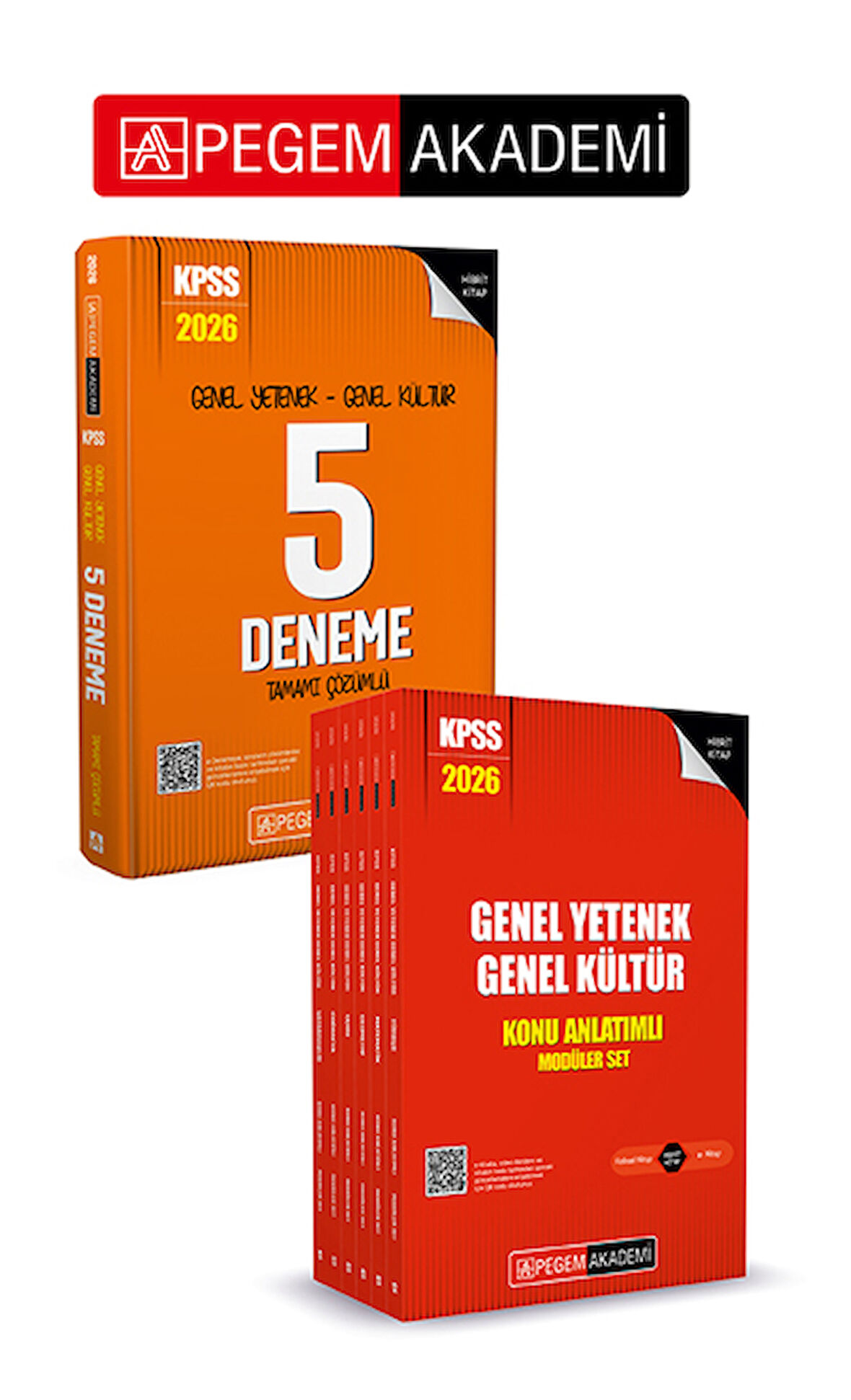 PEGEM AKADEMİ 2026 KPSS Genel Yetenek Genel Kültür Lisans Konu Anlatımlı Modüler Set - (6 Kitap) + 2
