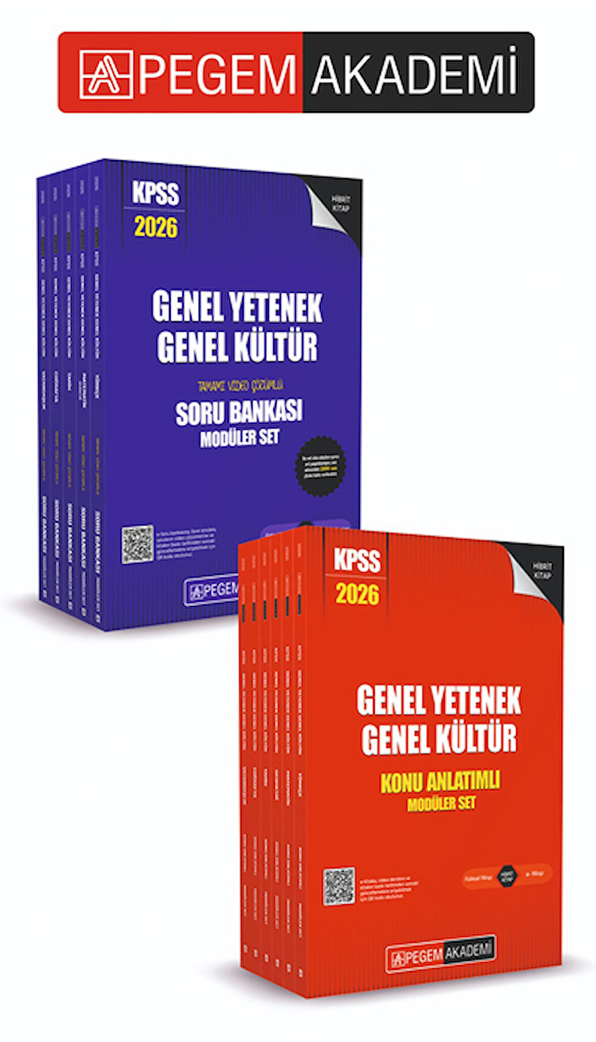 PEGEM AKADEMİ 2026 KPSS Genel Yetenek Genel Kültür Lisans Konu Anlatımlı Modüler Set - (6 Kitap) +  