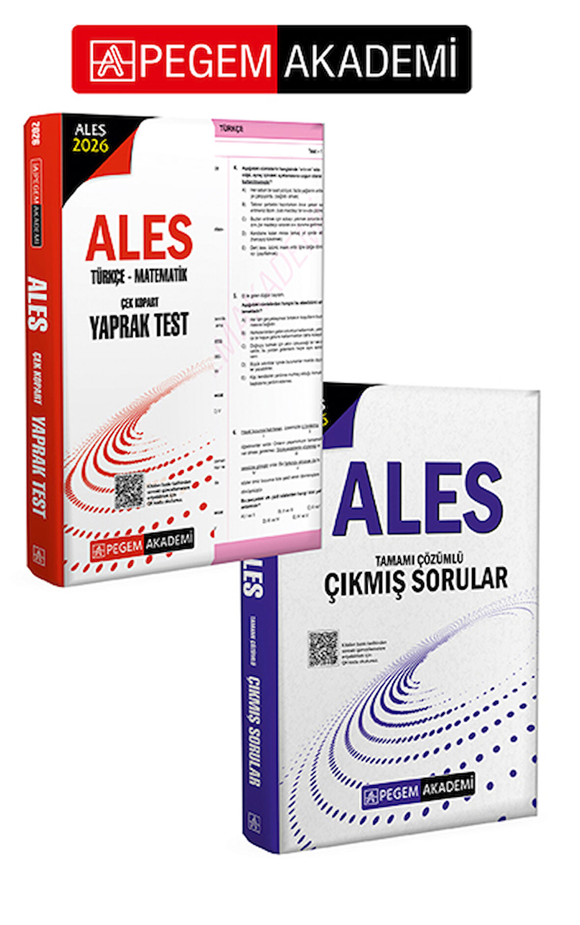 PEGEM AKADEMİ 2026 ALES Türkçe-Matematik Çek Kopart Yaprak Test + 2026 ALES Tamamı Çözümlü Çıkmış So
