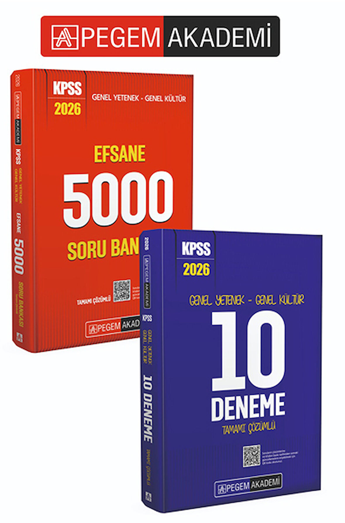 PEGEM AKADEMİ 2026 KPSS Genel Yetenek Genel Kültür Efsane 5000 Tamamı Çözümlü Soru Bankası + 2026 KP