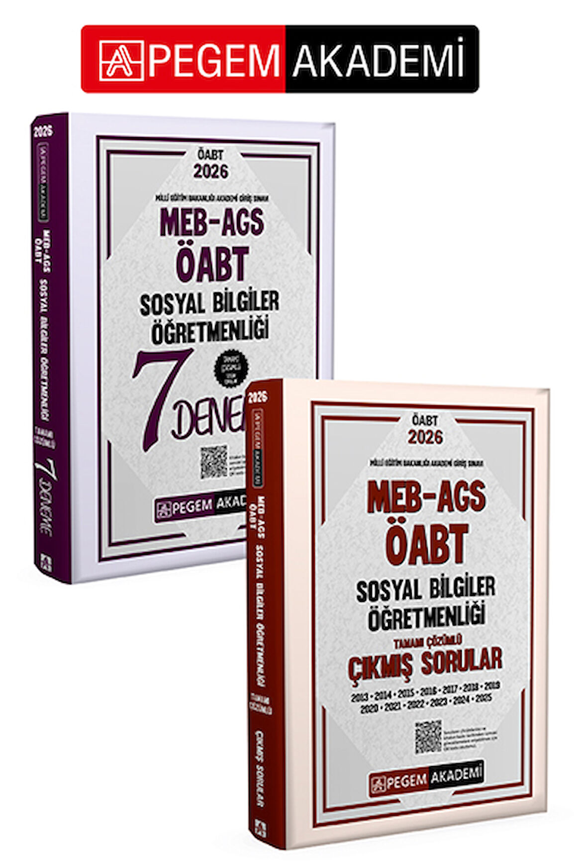 PEGEM AKADEMİ 2026 MEB AGS ÖABT Sosyal Bilgiler Öğretmenliği Tamamı Çözümlü Çıkmış Sorular + 2026 ME