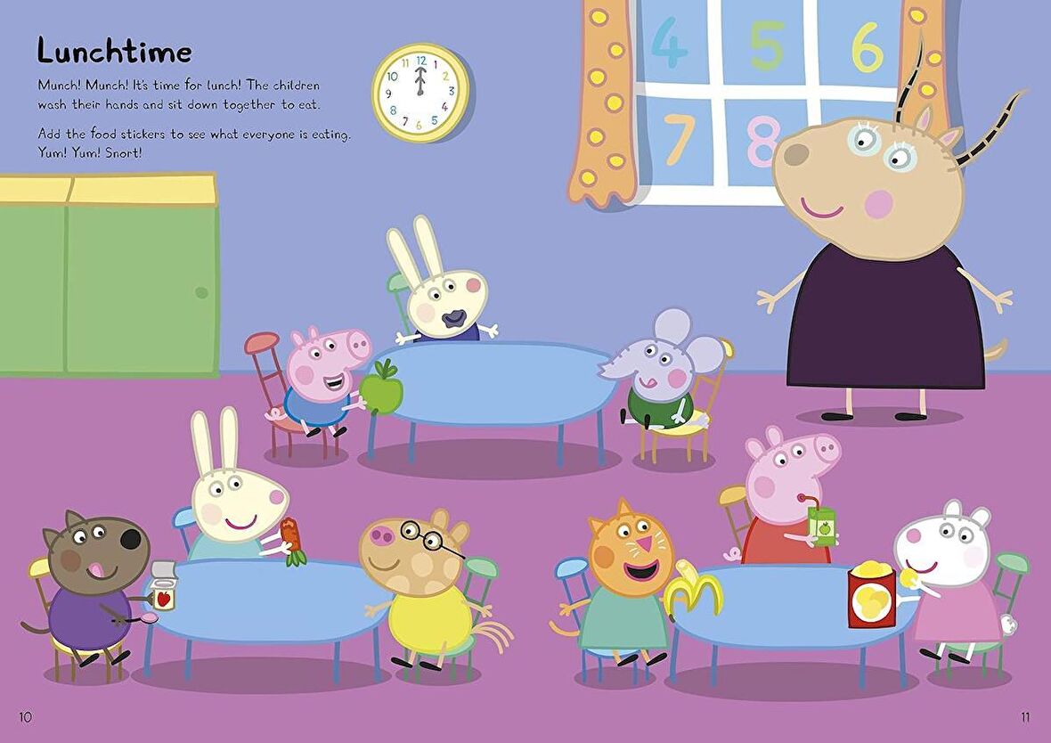 Peppa Pig: George's First Day at Playgroup: Sticker Book