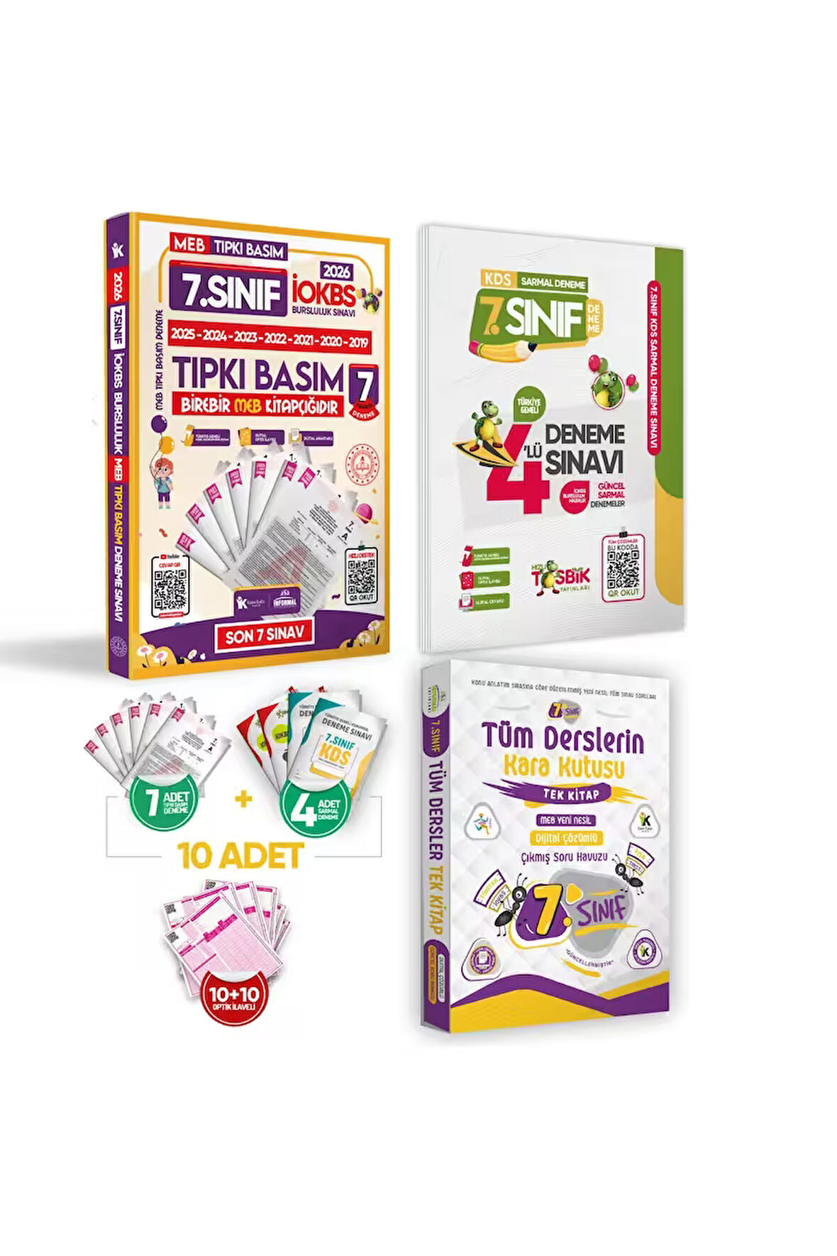 2026 7.Sınıf YENİ SİSTEM İOKBS BURSLULUK ALTIN PAKET Deneme Seti ve Çıkmış Soru Bankası Çözümlü