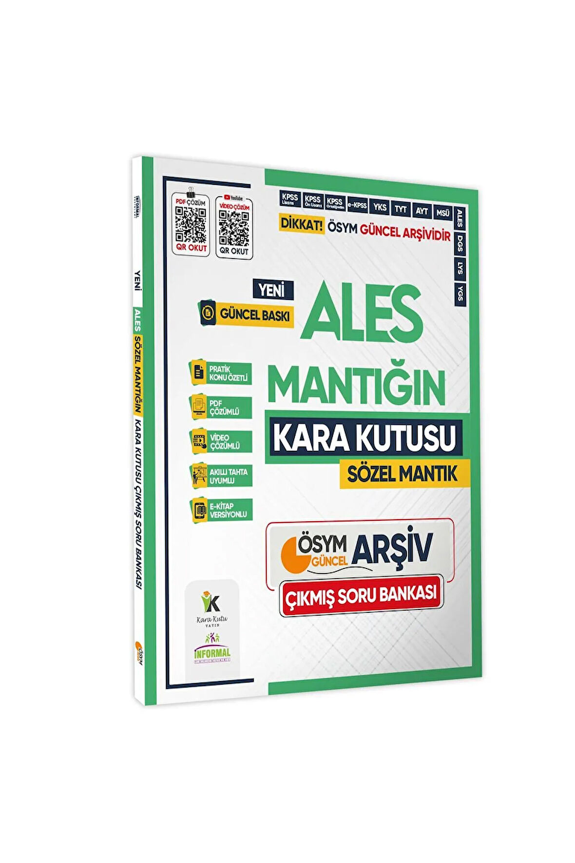 2025 Ales Sözel Mantığın Kara Kutusu Ösym Çıkmış Soru Havuzu Bankası Konu Özetli Dijital Çözümlü