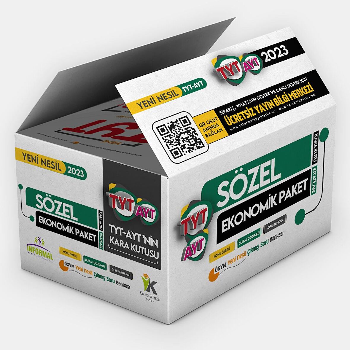 2023 TYT-AYTnin Kara Kutusu SÖZEL EKONOMİK PAKET SET Konu Özetli Dijital Çözümlü Çıkmış Soru Bankası