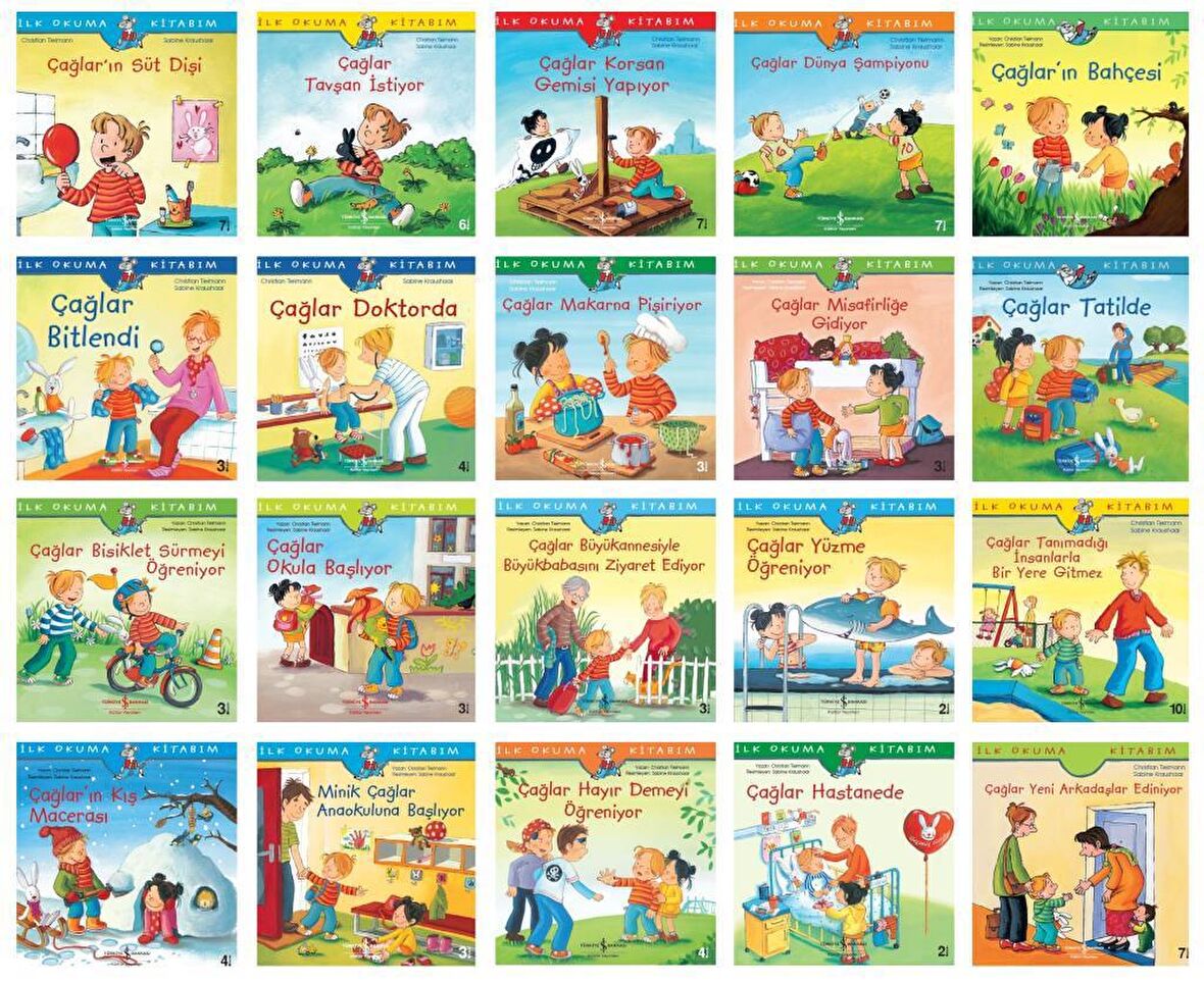 Okul Öncesi İlk Kitabım Çağlar Serisi 20 Kitap Set 