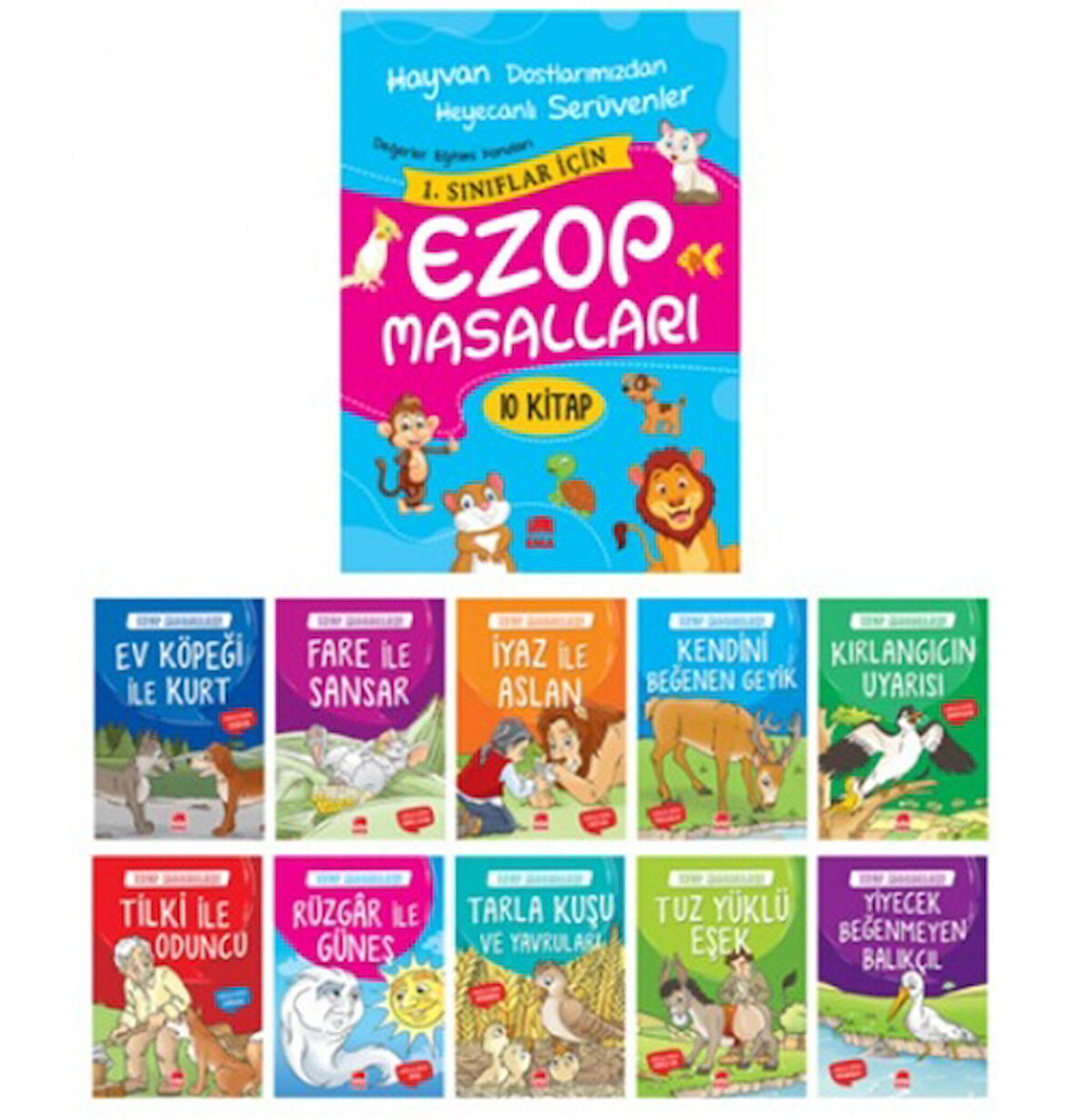 Ema - Ezop Masalları Hikaye - 19x27 cm 4 Farklı Kitap