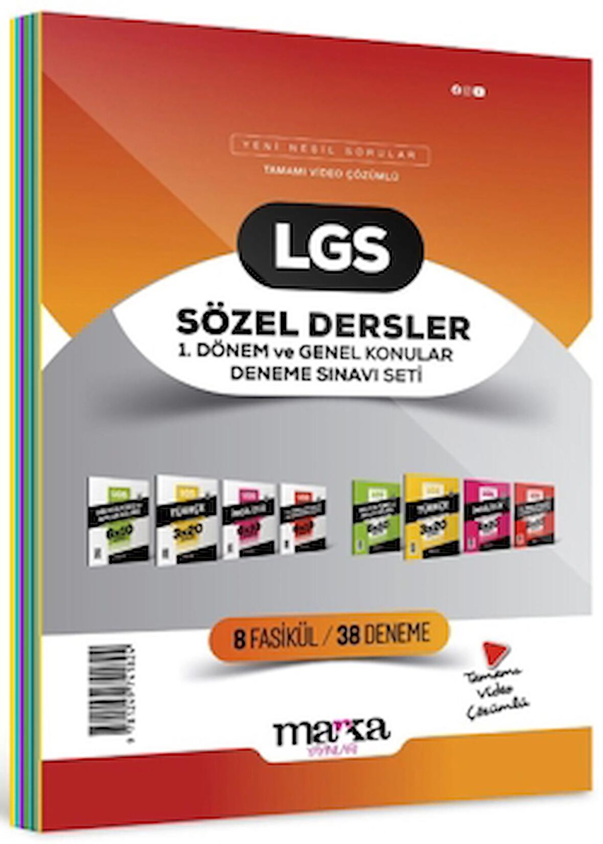 2024 LGS Sözel Dersler 1. Dönem ve Genel Konular Deneme Sınavı Seti 8 Fasikül 38 Deneme