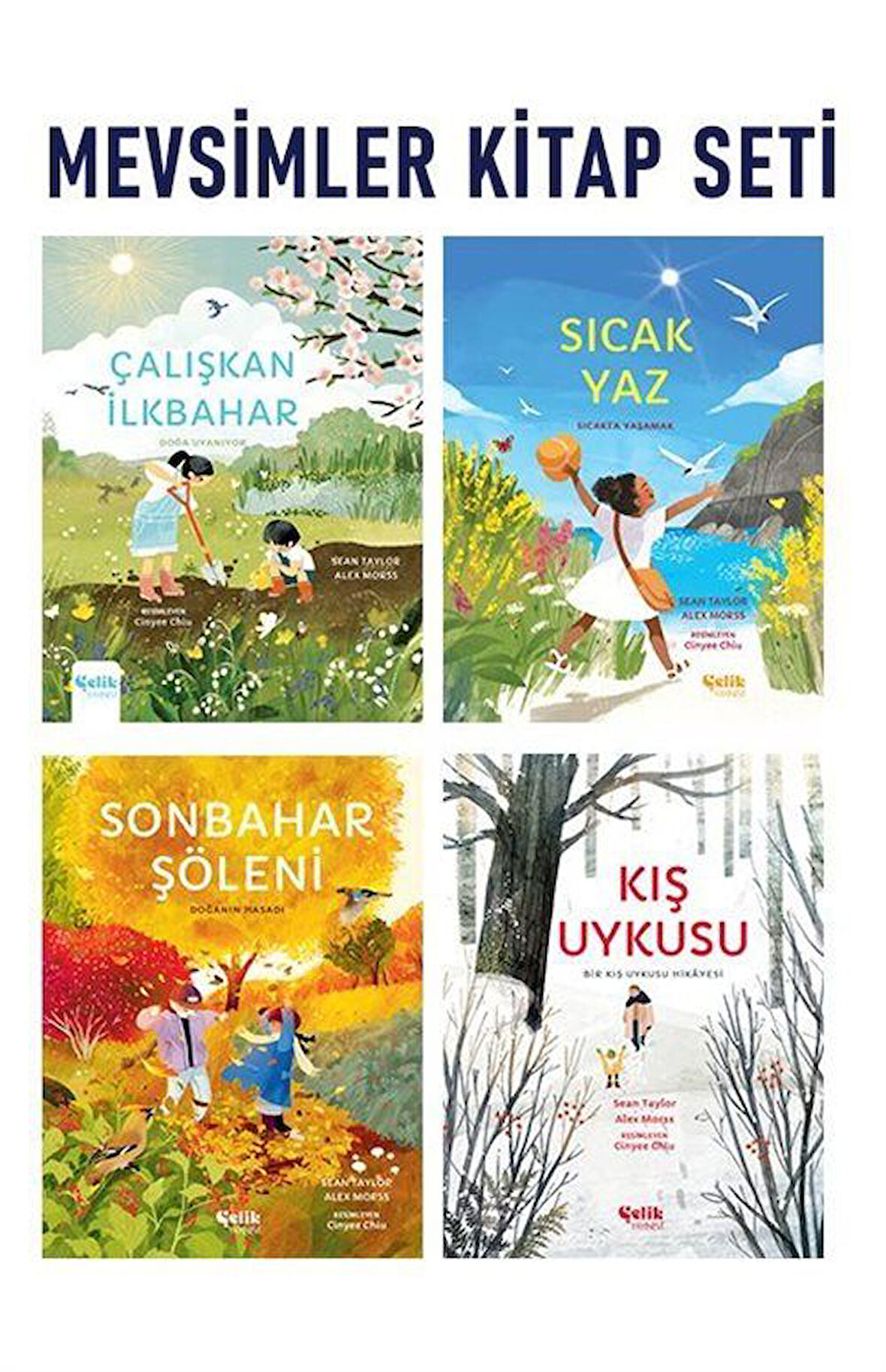 Çocuklar için Mevsimler Kitap Seti (4 Kitap) / Sean Taylor