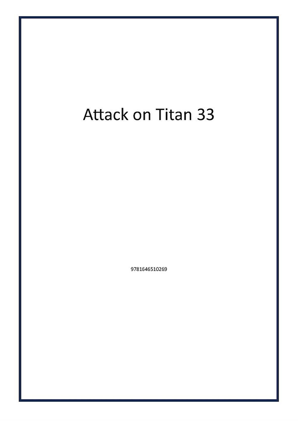 Attack on Titan 33 - Hajime Isayama