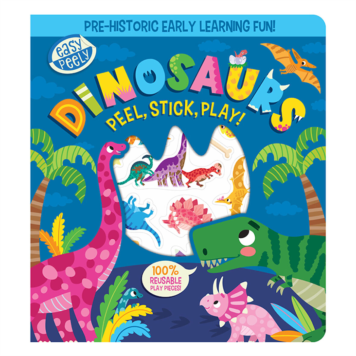 Imagine That Easy Peely Dinosaurs - Peel, Stick, Play