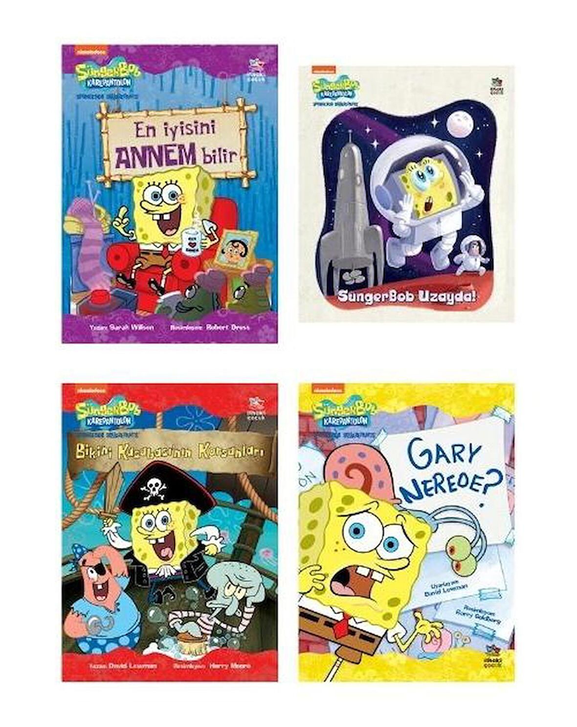 Sünger Bob Kare Pantolon 4 Kitap Takım