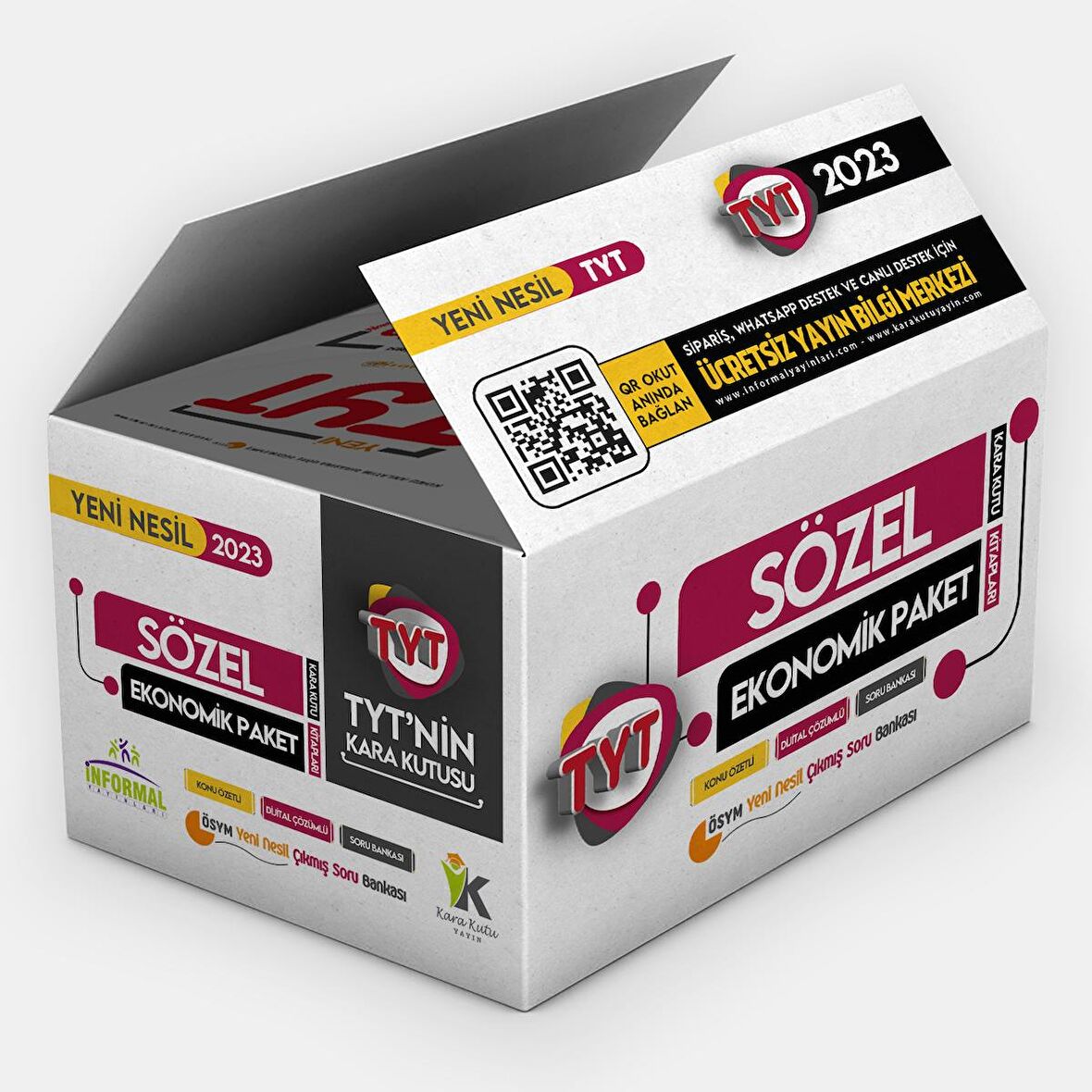 2023 TYTnin Kara Kutusu SÖZEL EKONOMİK PAKET SET Konu Özetli Dijital Çözümlü Çıkmış Soru Bankası