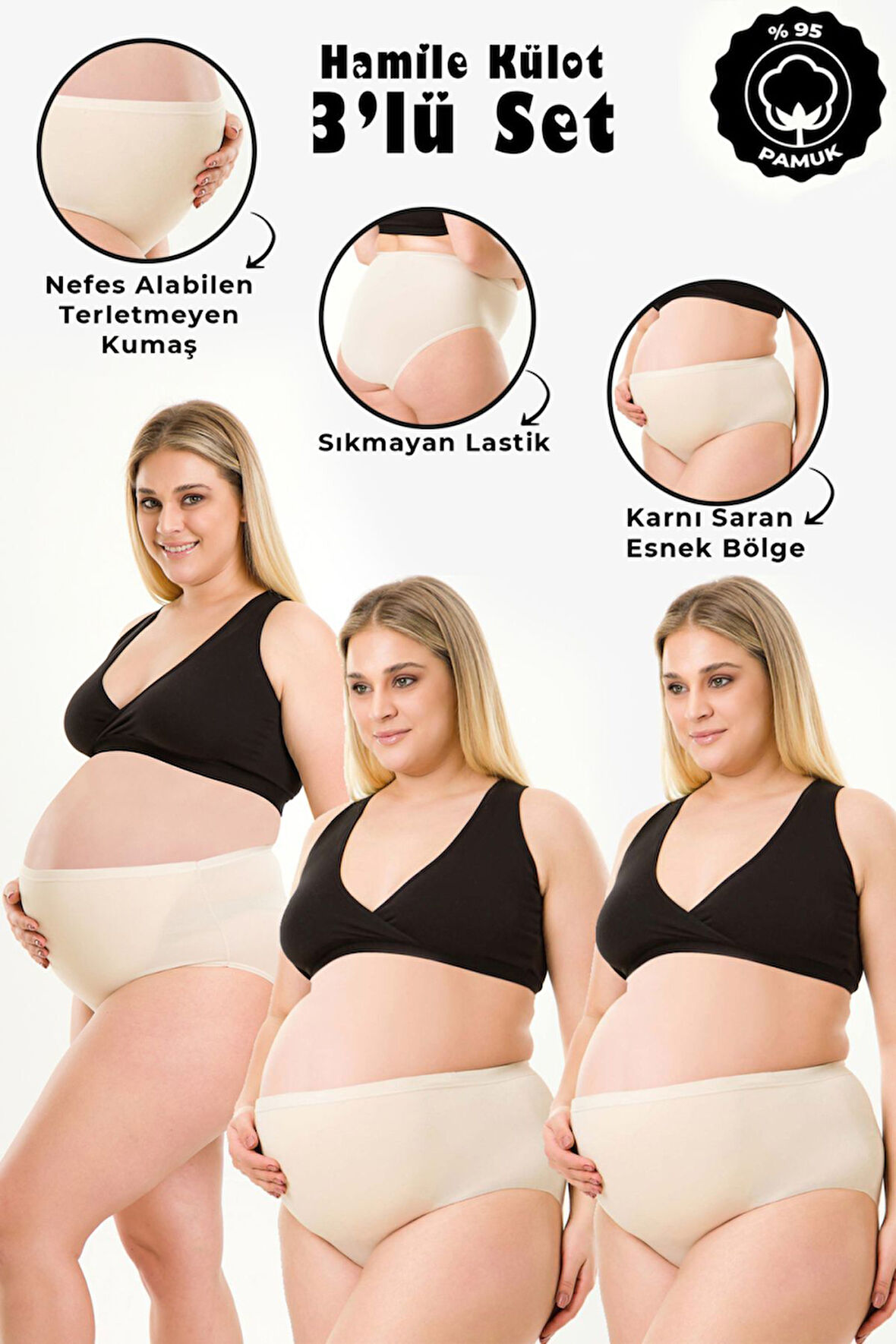 3LÜ HAMİLE KÜLOT 