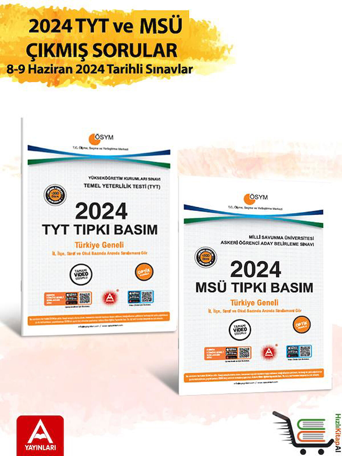 2024 TYT ve MSÜ Çıkmış Sorular 2024 Tıpkı Basımlar