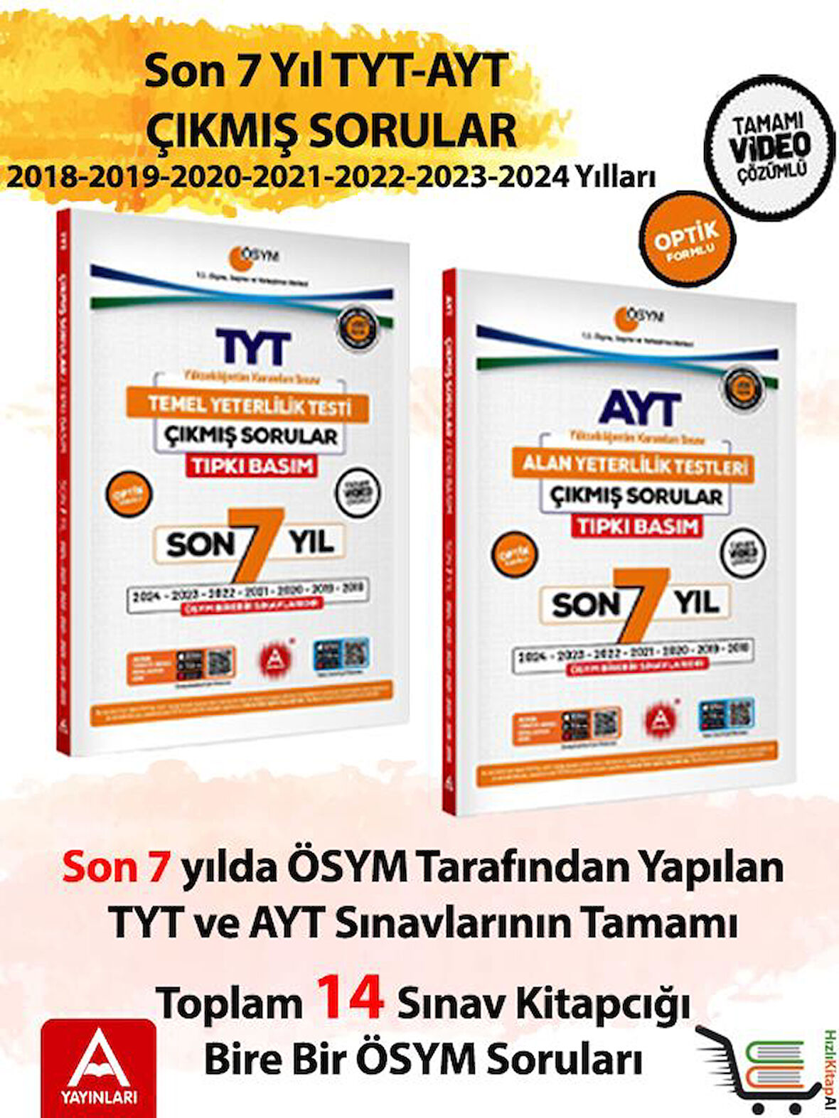 Son 7 yıl AYT ve TYT Çıkmış Sorular-2024-2023-2022-2021-2020-2019-2018 Yılları