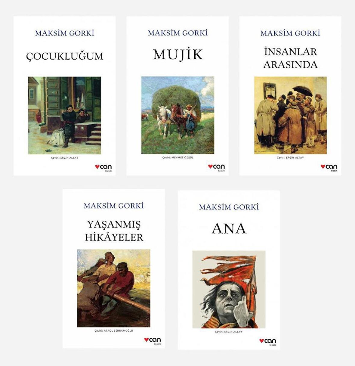 Can Yayınları Maksim Gorki Klasikleri 5 Kitap Set