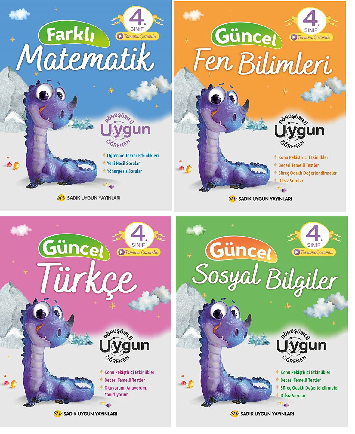 Sadık Uygun 4.Sınıf Güncel 4'lü Kitap Seti