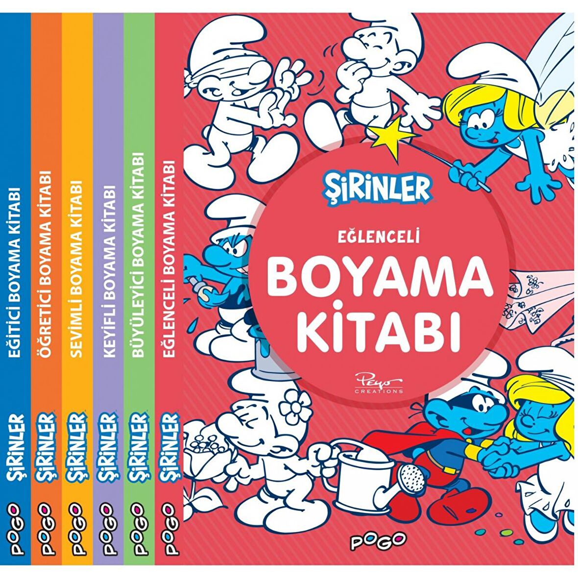 Şirinler Boyama Kitapları Seti (6 Kitap Takım)