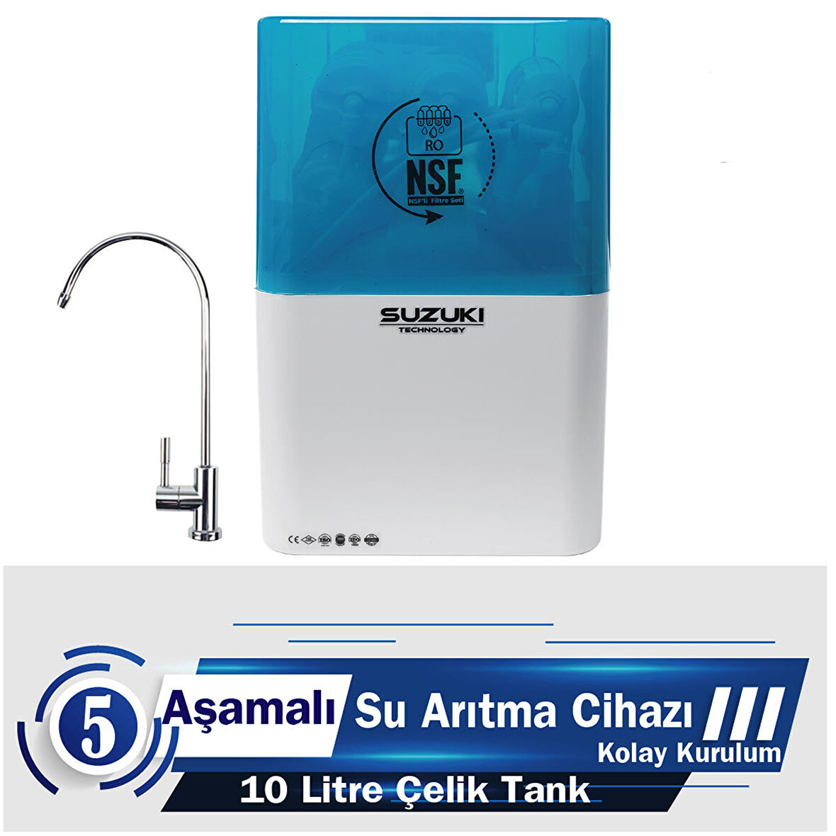SUZUKI Technology 5 Aşamalı Su Arıtma Cihazı- Ekonomik Model 