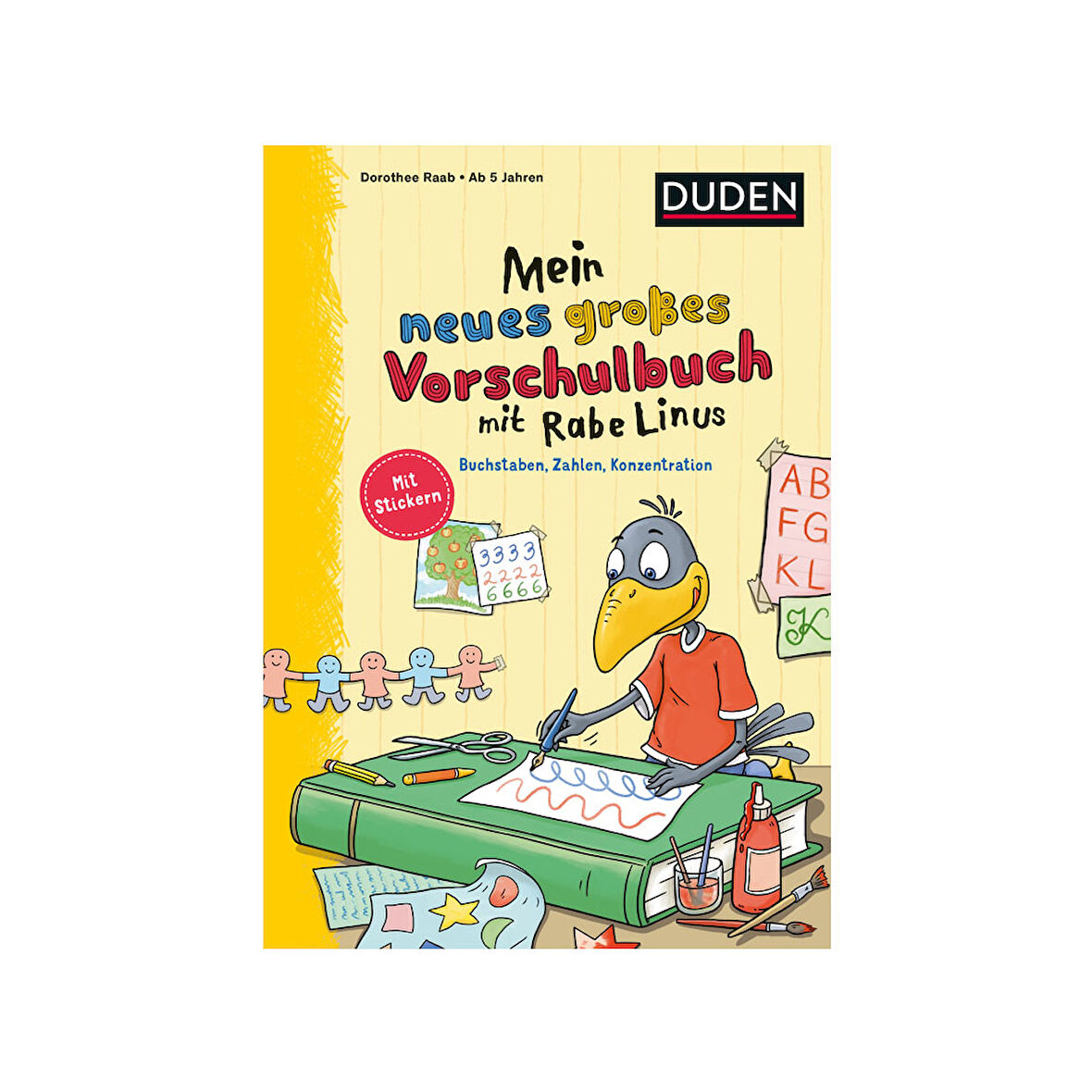 Mein Neues Grosses Vorschulbuch mit Rabe Linus Duden