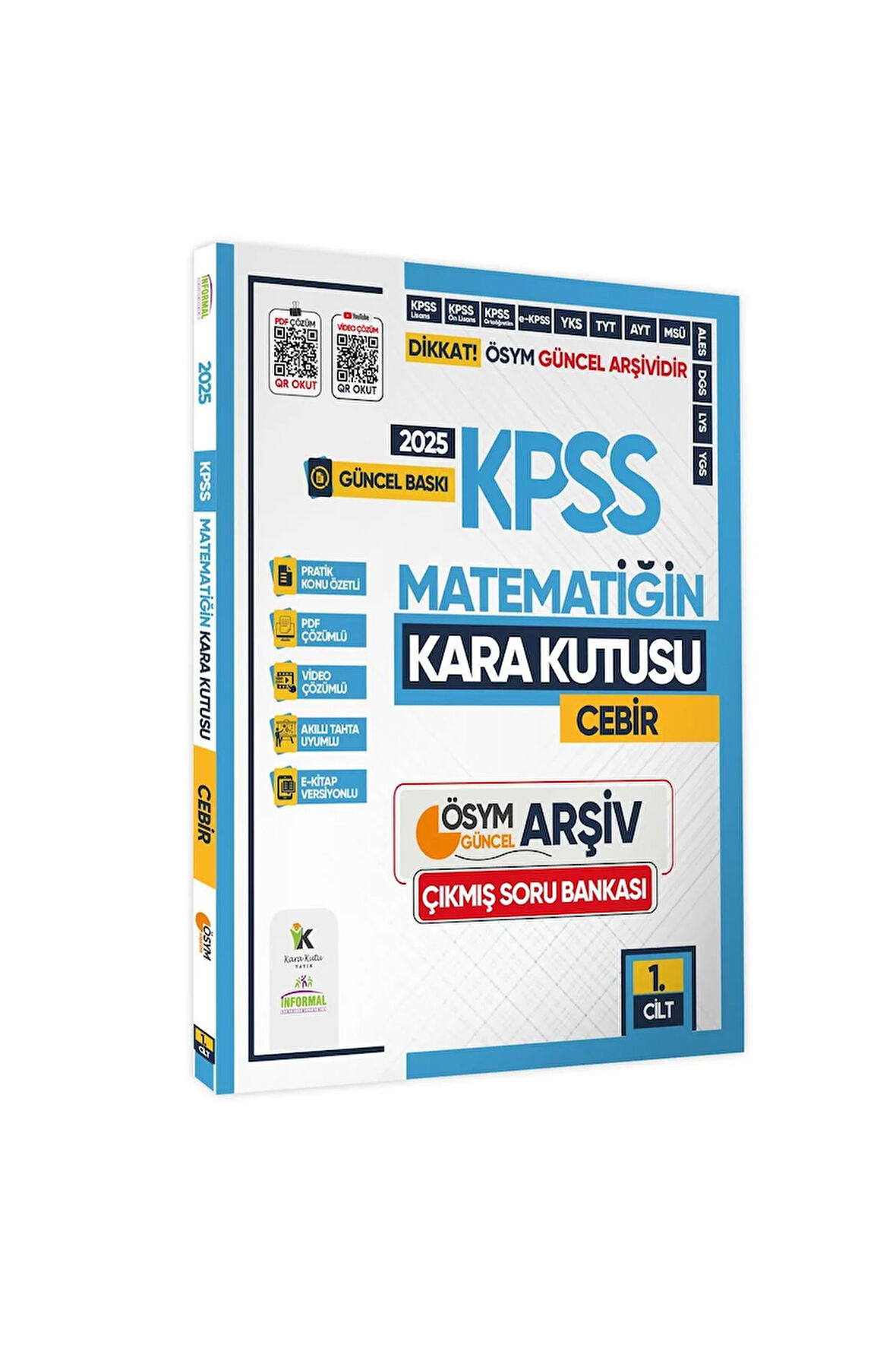 2025 KPSS Kara Kutu GENEL YETENEK ALTIN SET ÖSYM Çıkmış 10 Soru Bankası Konu Özeti PDF/Video Çözümlü