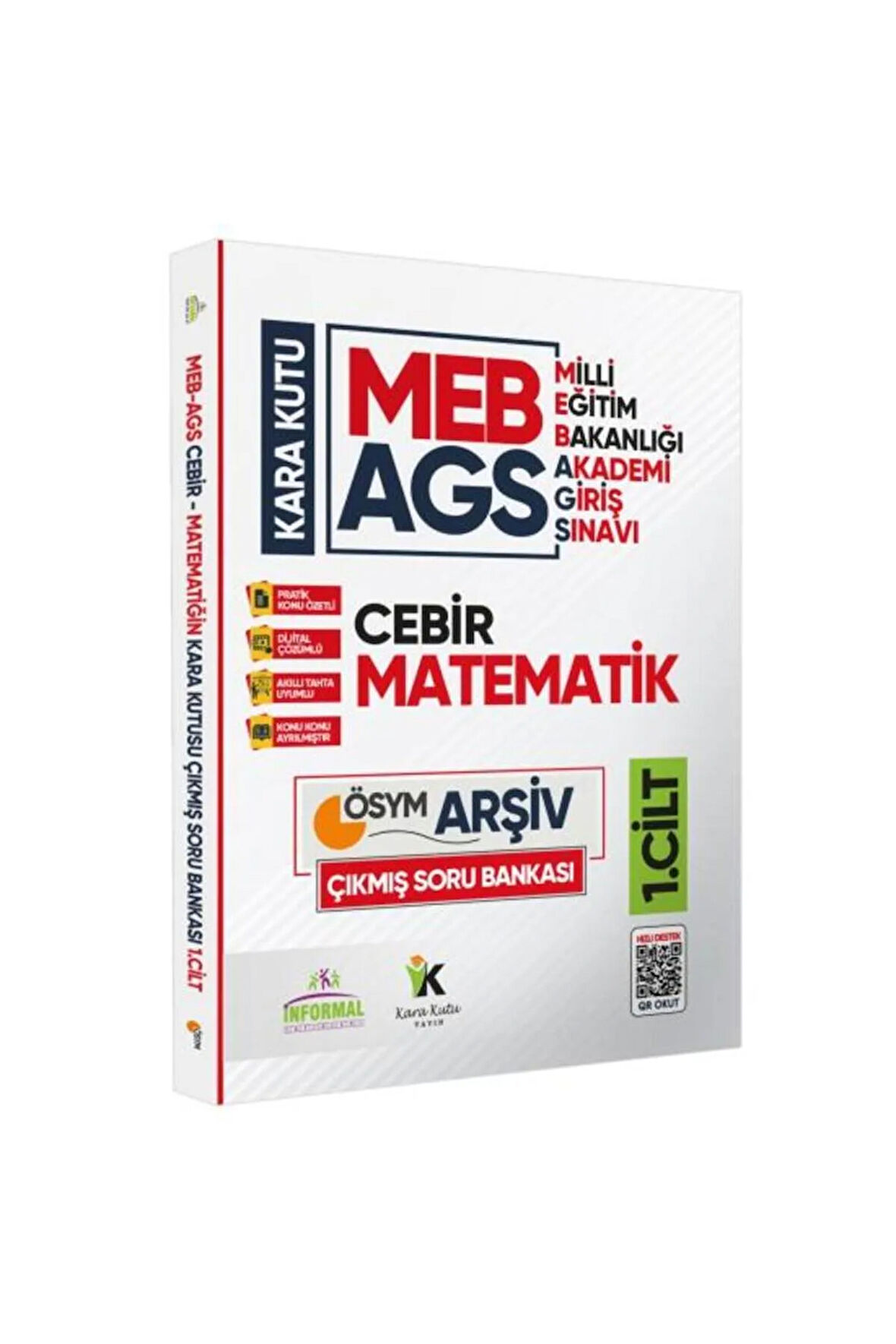 MEB AGS Matematik Kara Kutu 1.Cilt En Kapsamlı ÖSYM Çıkmış Soru Bankası Konu Özetli Dijital Çözümlü