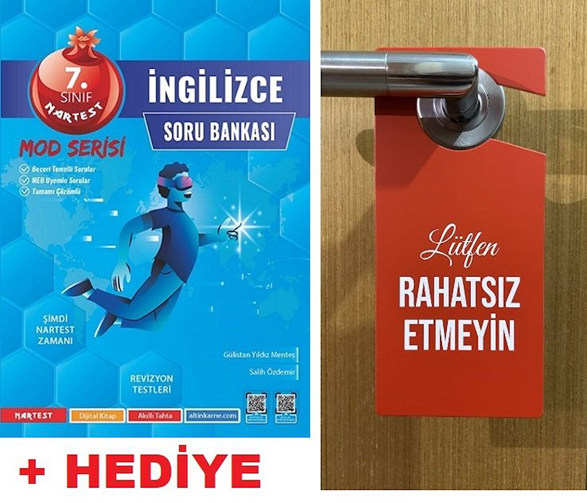 Hediye Rahatsız Etmeyin Öğrenci Odası Kapı Askısılı  Nartest 7.Sınıf MOD Serisi İngilizce