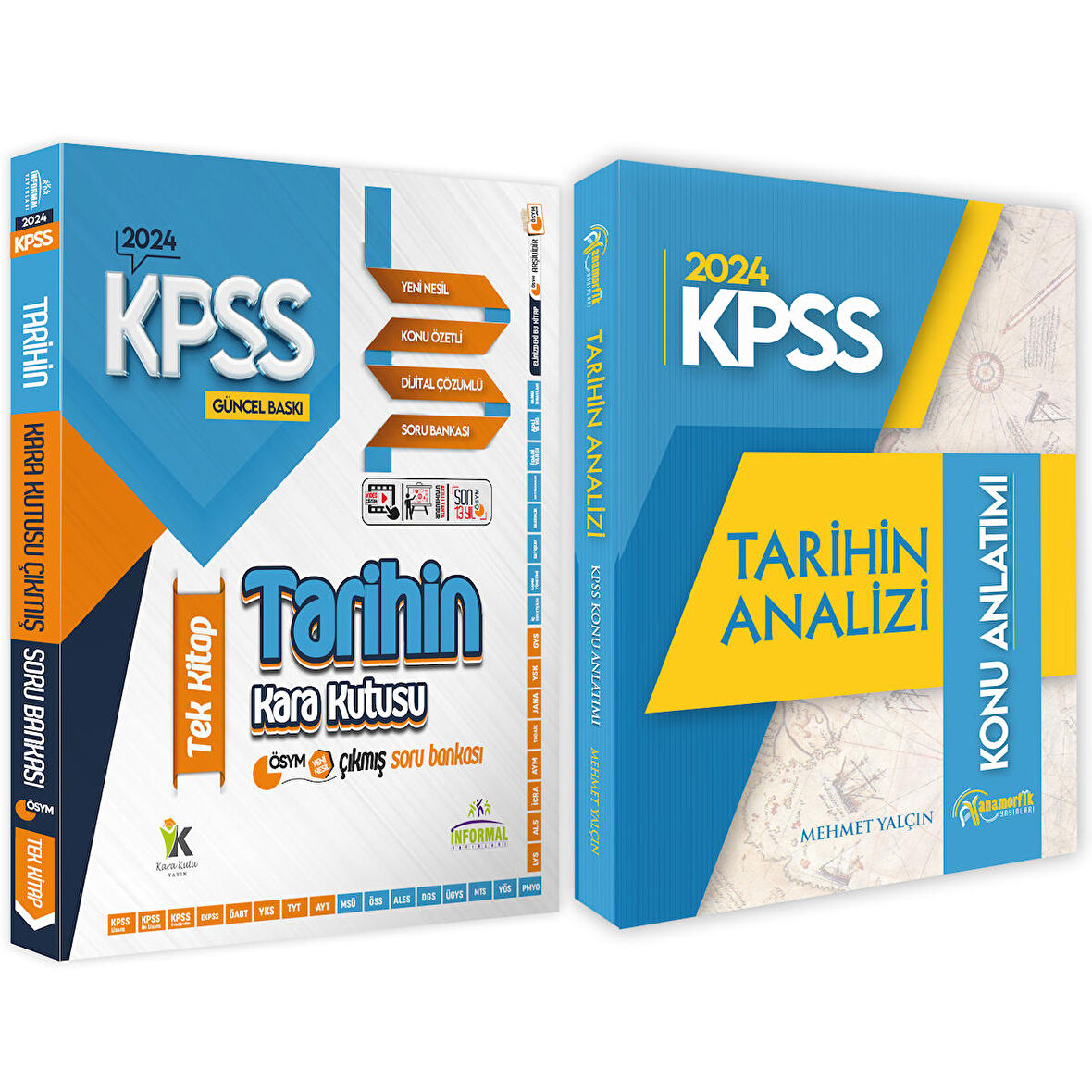 2024 KPSS Tarih 2li Set Karakutu ve Anamorfik Yayınları Analiz Konu Anlatım-Soru Bankası