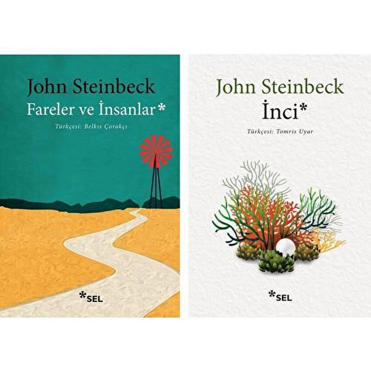 John Steinbeck Fareler ve İnsanlar + İnci 2 Kitap Set