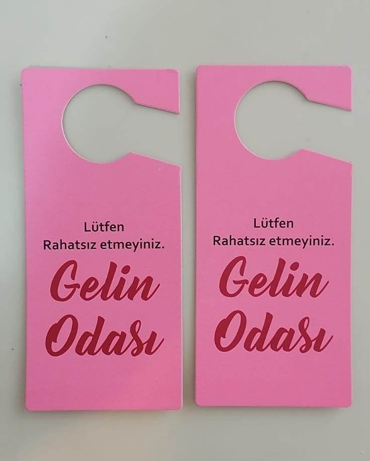Gelin Hediyelik Çeyiz İçin Kapı Uyarı Levha - Gelin Odası Yazı  (2 Adet)
