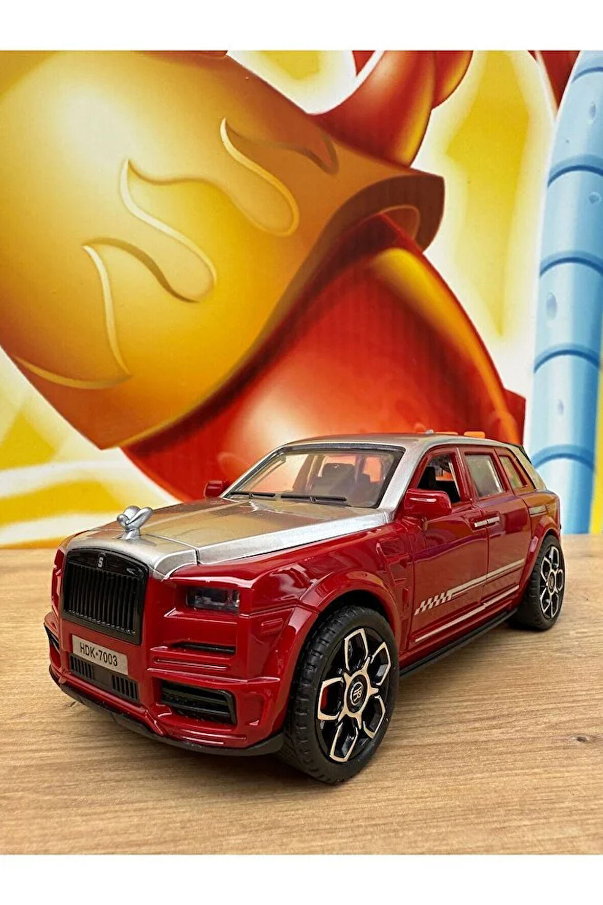 Rolls Royce Araba Sesli Işıklı Müzikli Sürtmeli Rolls Royce Cullinan Suv Araba Kapılar Kaput Açılır
