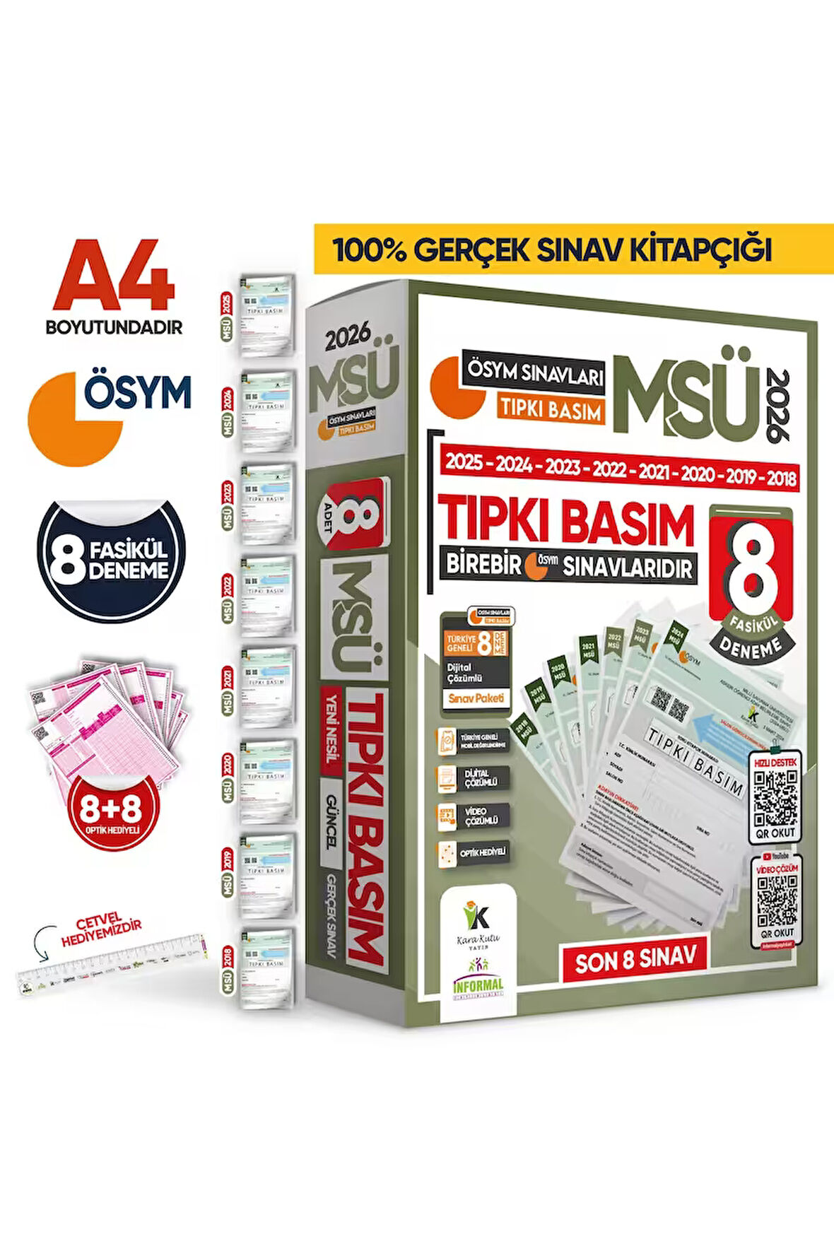 2026 Msü Ösym Çıkmış Soru 8li Tıpkı Basım Ve Teşkilatın 5lisi Özgün Deneme 2li Set Türkiye Geneli