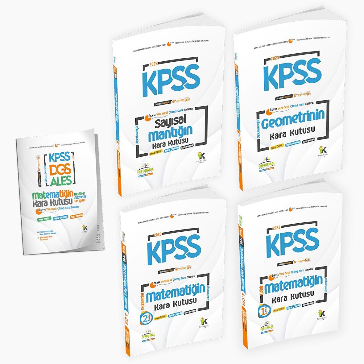 2023 KPSS Matematik 1.ve2.cilt-Geometri ve Sayısal Mantık Kara Kutu Dijital Çözümlü Soru Bankası Set
