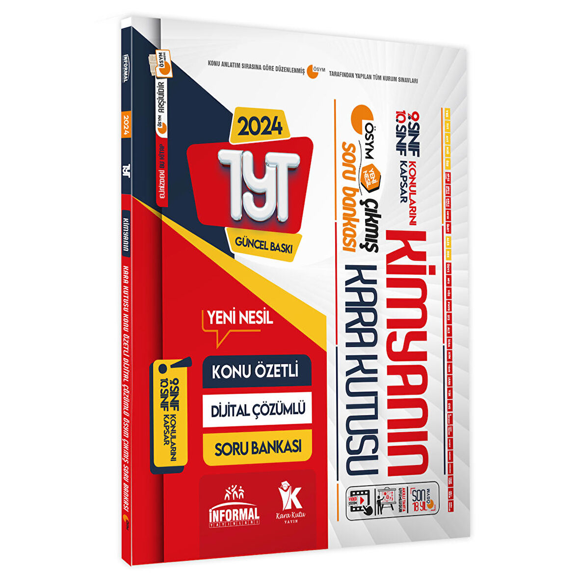 2024 YKS TYT KİMYANIN Kara Kutusu Konu Özetli Dijital Çözümlü ÖSYM Soru BANKASI PAKET SET