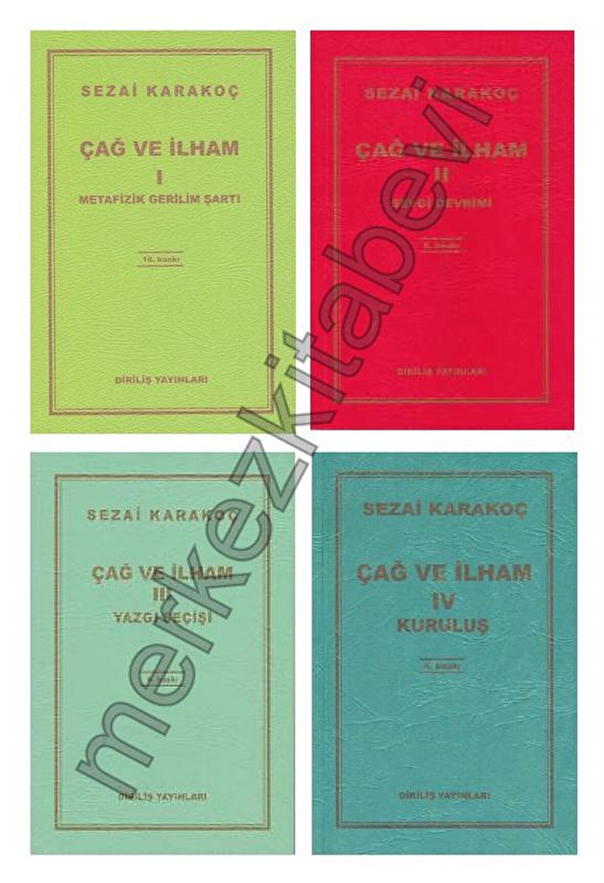 Sezai Karakoç Çağ ve İlham 4 Kitap Set