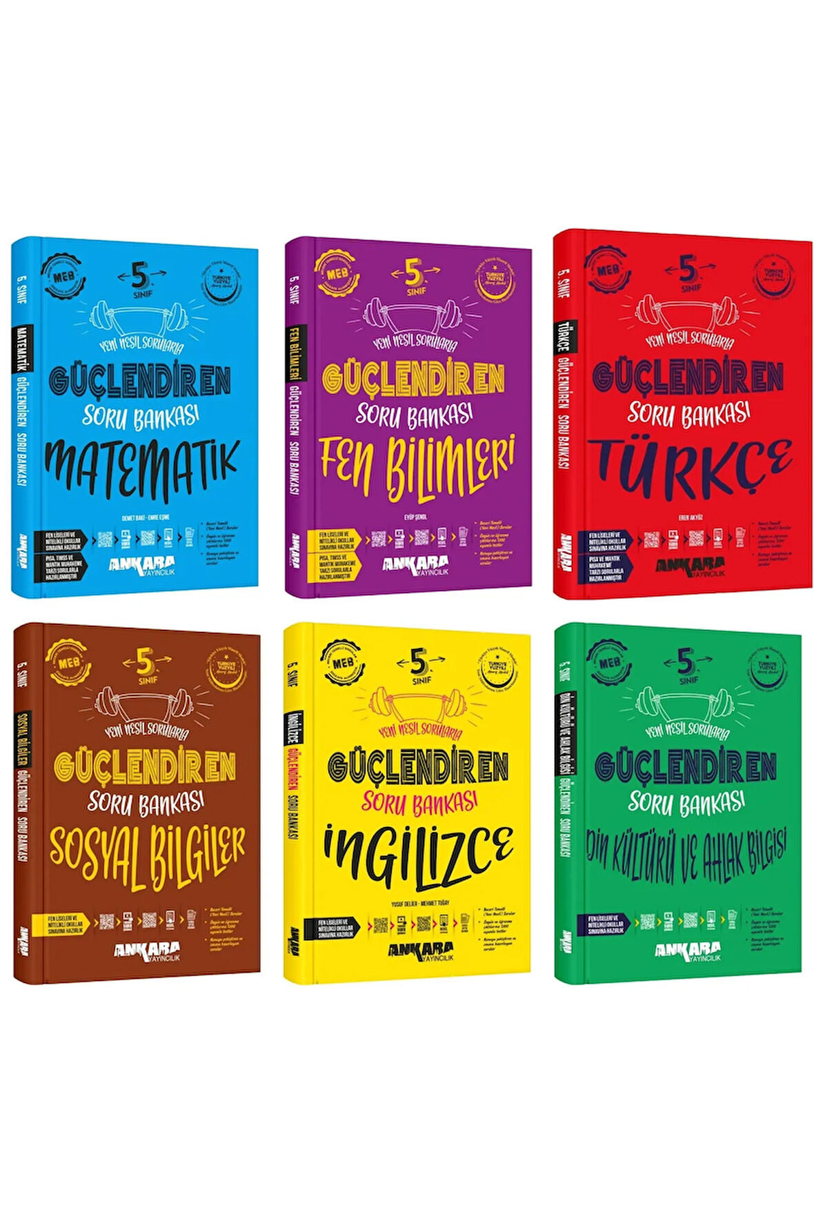 Ankara 2025 5. Sınıf Matematik + Fen Bilgisi + Türkçe + Sosyal Bilgiler + İngilizce + Din Kültürü Gü