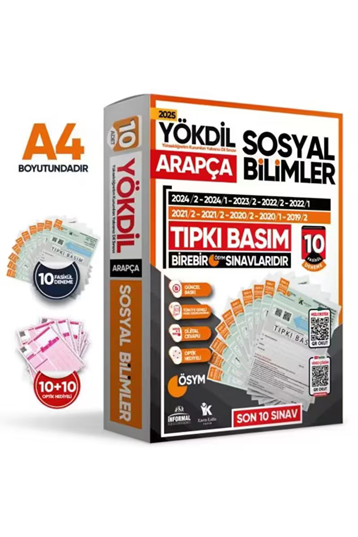 2025 YÖKDİL Arapça SOSYAL BİLİMLER ÖSYM Çıkmış Soru Tıpkı Basım 10lu Deneme Paketi Türkiye Geneli