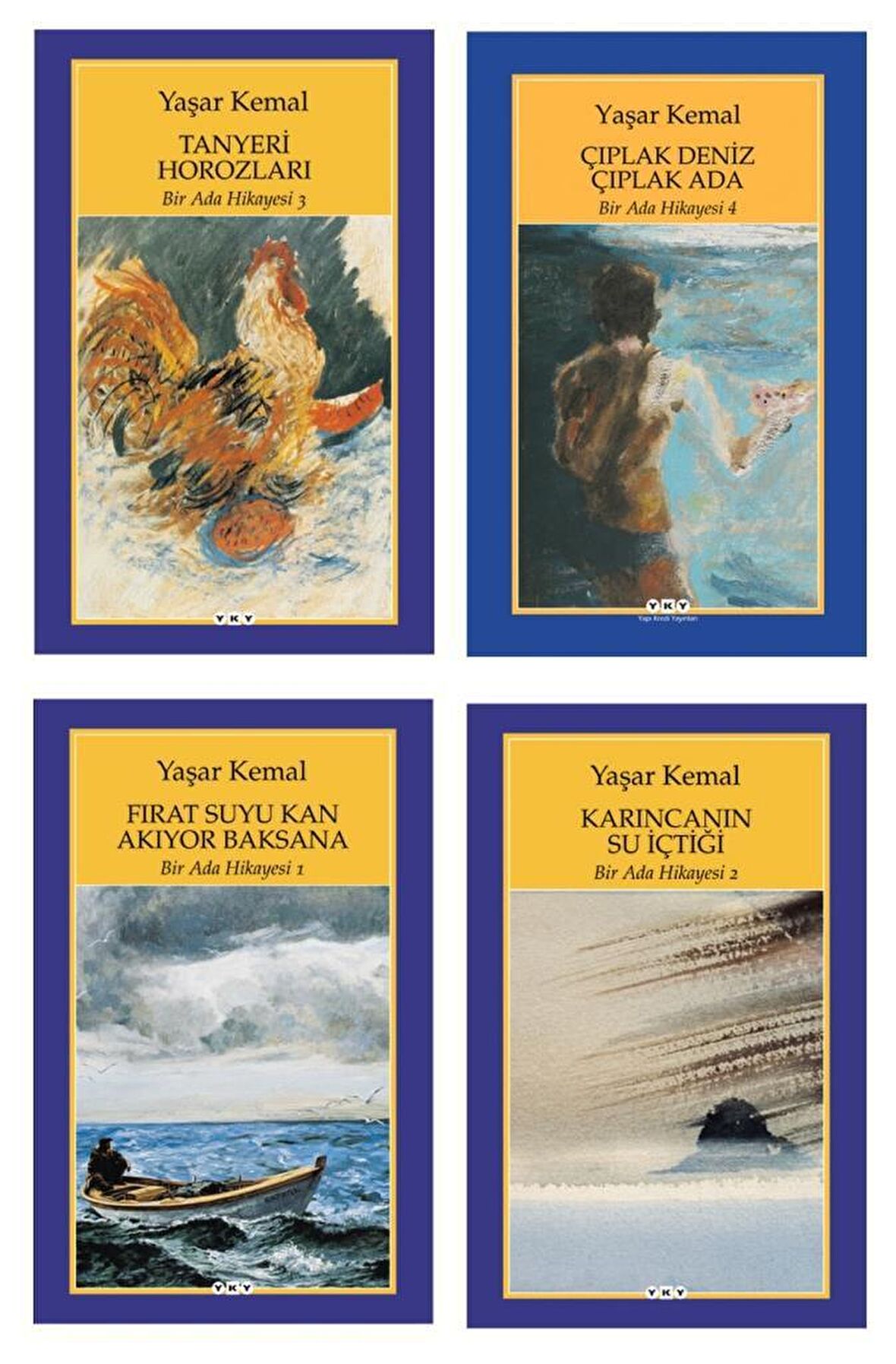 Yaşar Kemal Bir Ada Hikayesi 4 Kitap Set