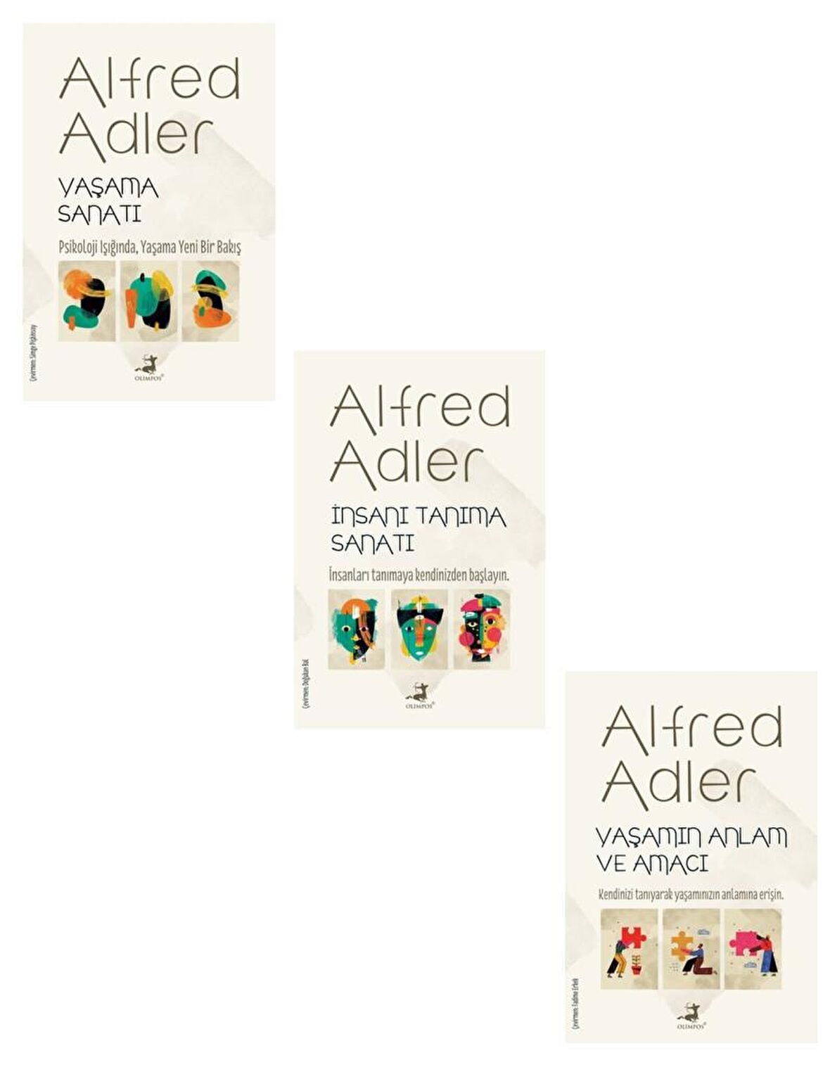 Yaşamın Anlam ve Amacı + İnsanı Tanıma Sanatı +Yaşama Sanatı Alfred Adler 3 Kitap Set