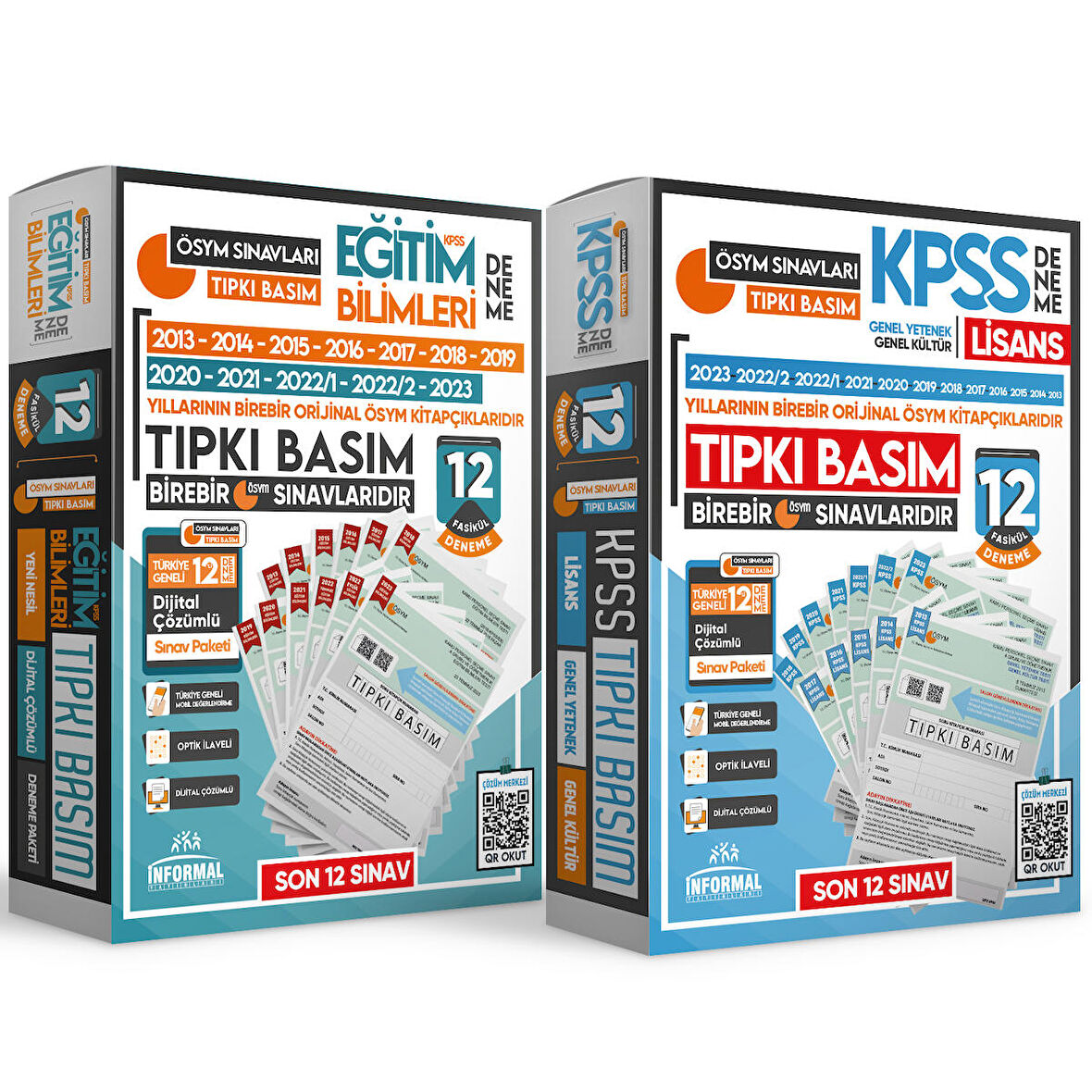 2024 KPSS Lisans GY-GK ve Eğitim ÖSYM Çıkmış Soru Tıpkı Basım Türkiye Geneli Çözümlü DENEME PAKETİ