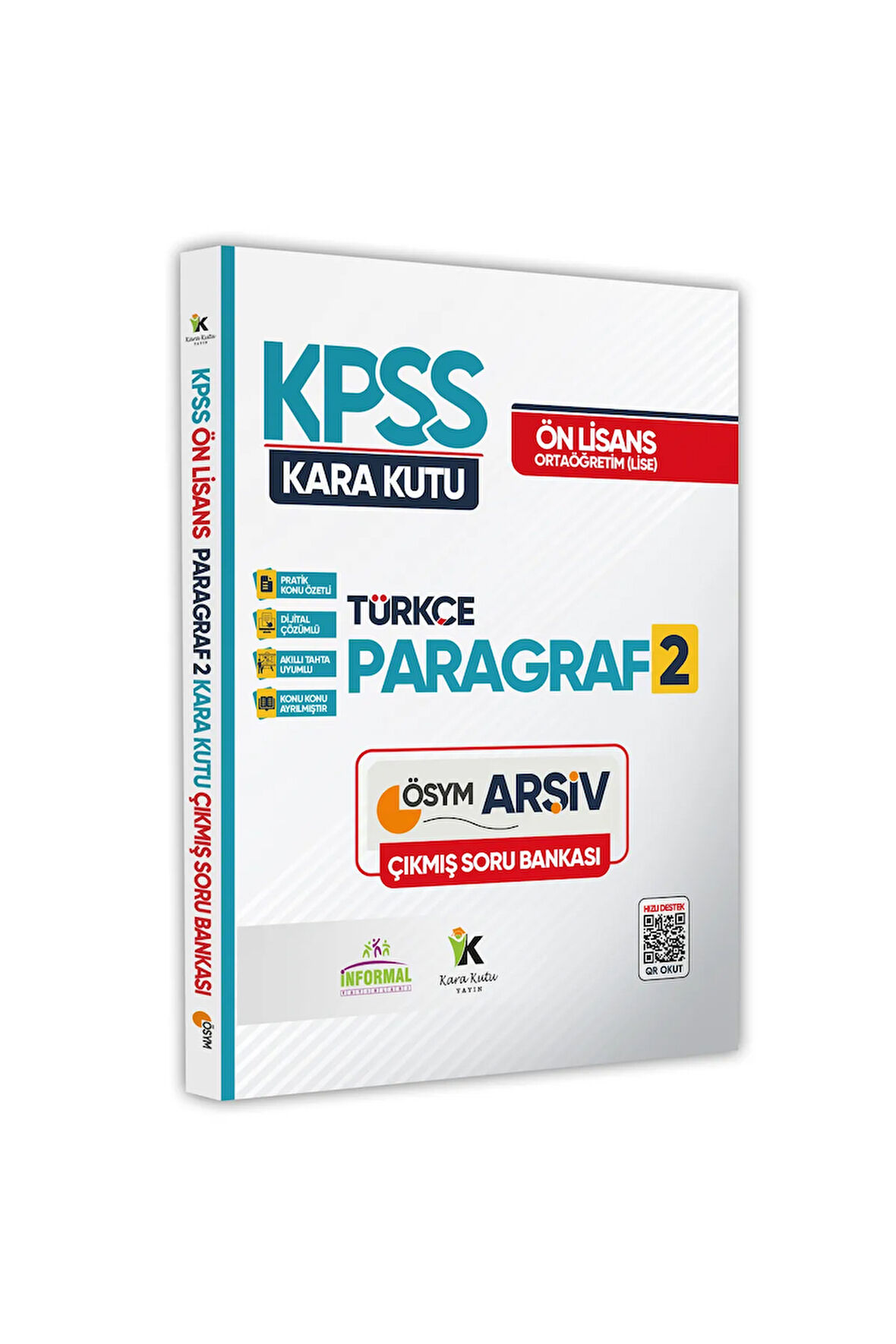 KPSS Önlisans/Ortaöğretim Türkçenin Kara Kutusu PARAGRAF 2 KARMA ÖSYM Çıkmış Çözümlü Soru Bankası
