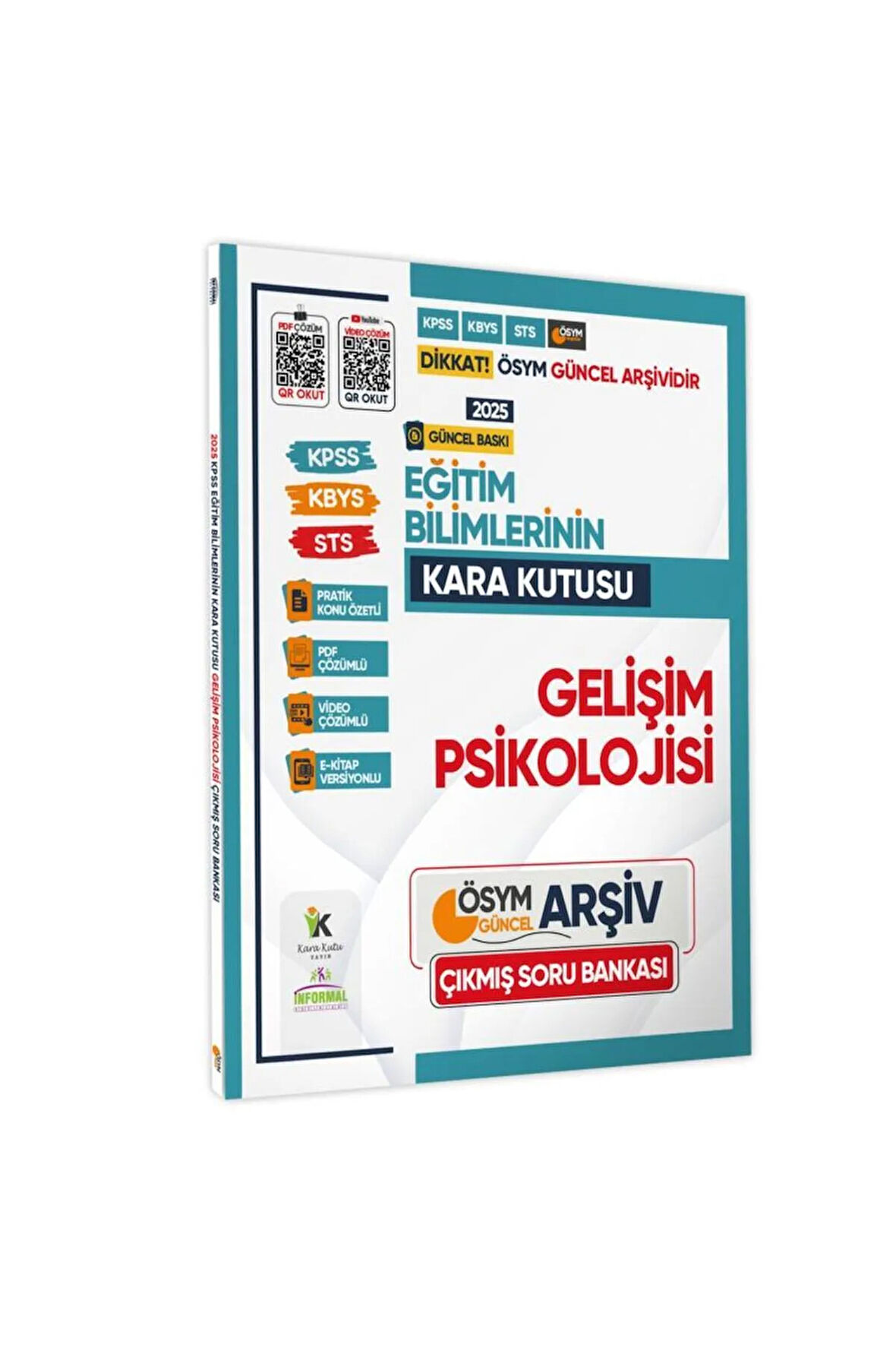 2025 Eğitim Bilimlerinin Kara Kutusu Gelişim Psikolojisi Çıkmış Soru Bankası K. Ö. Video/pdf Çözümlü